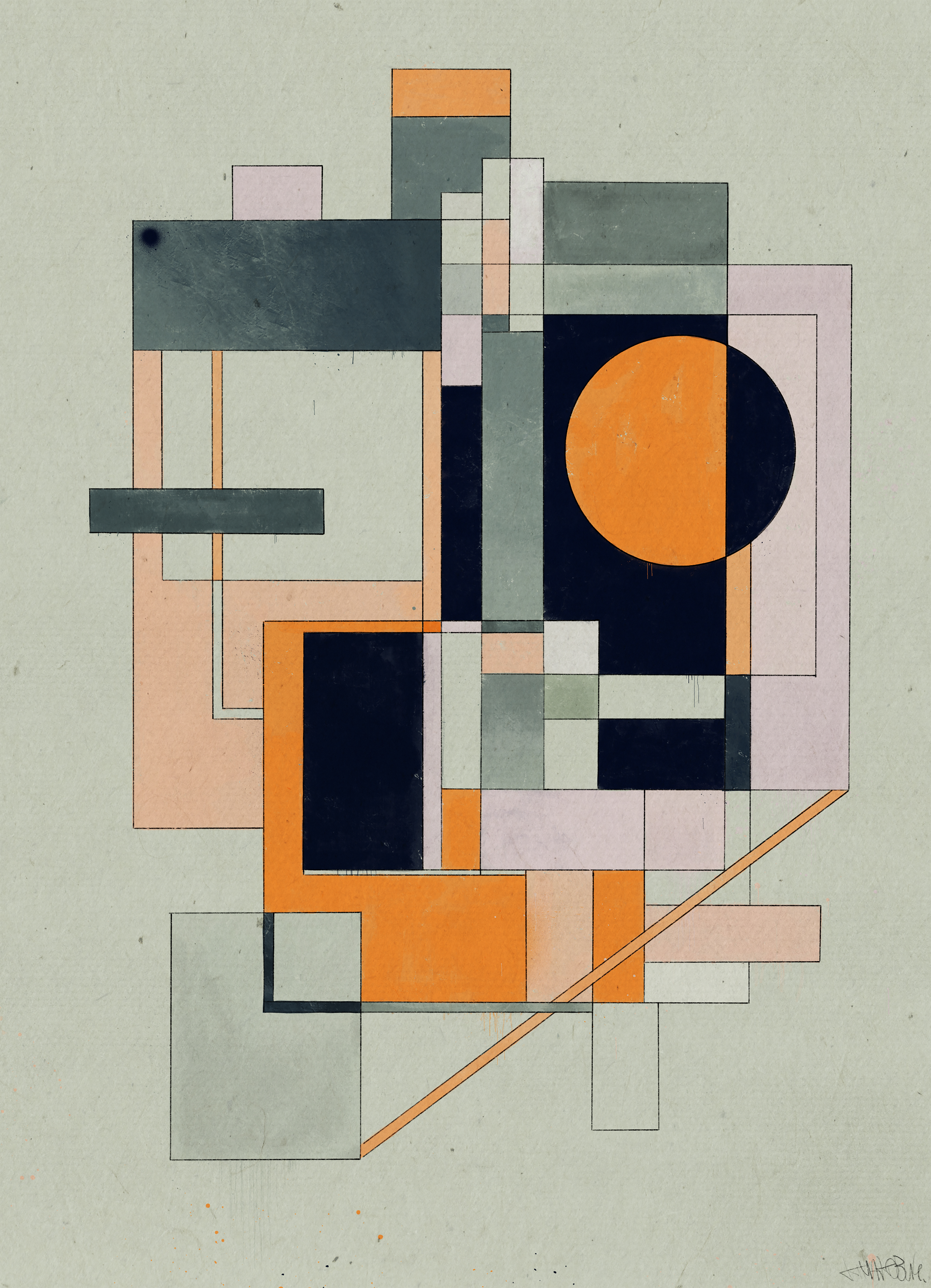 Impression, Sunrise (Non-Objective Composition)