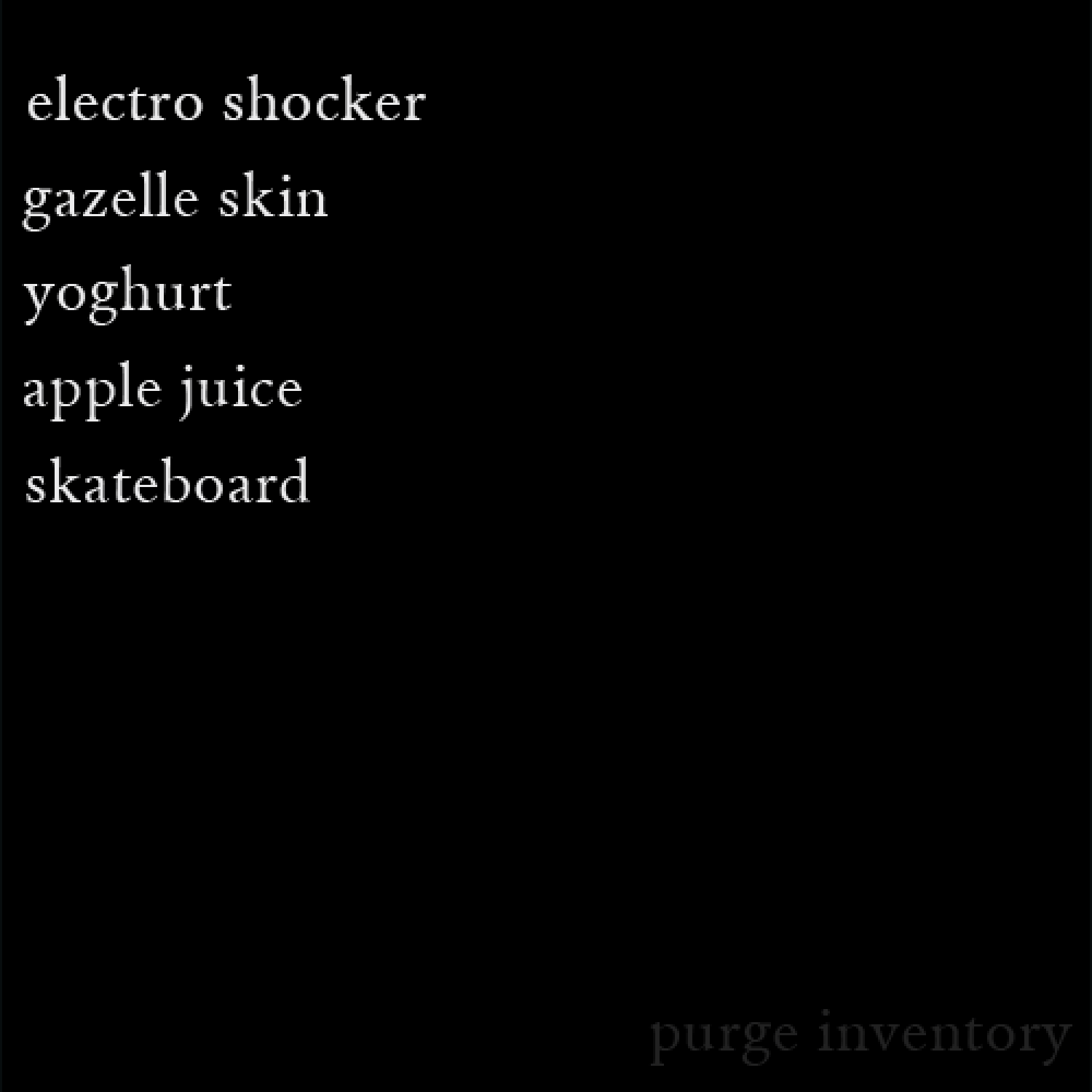 Purge Inventory #4461