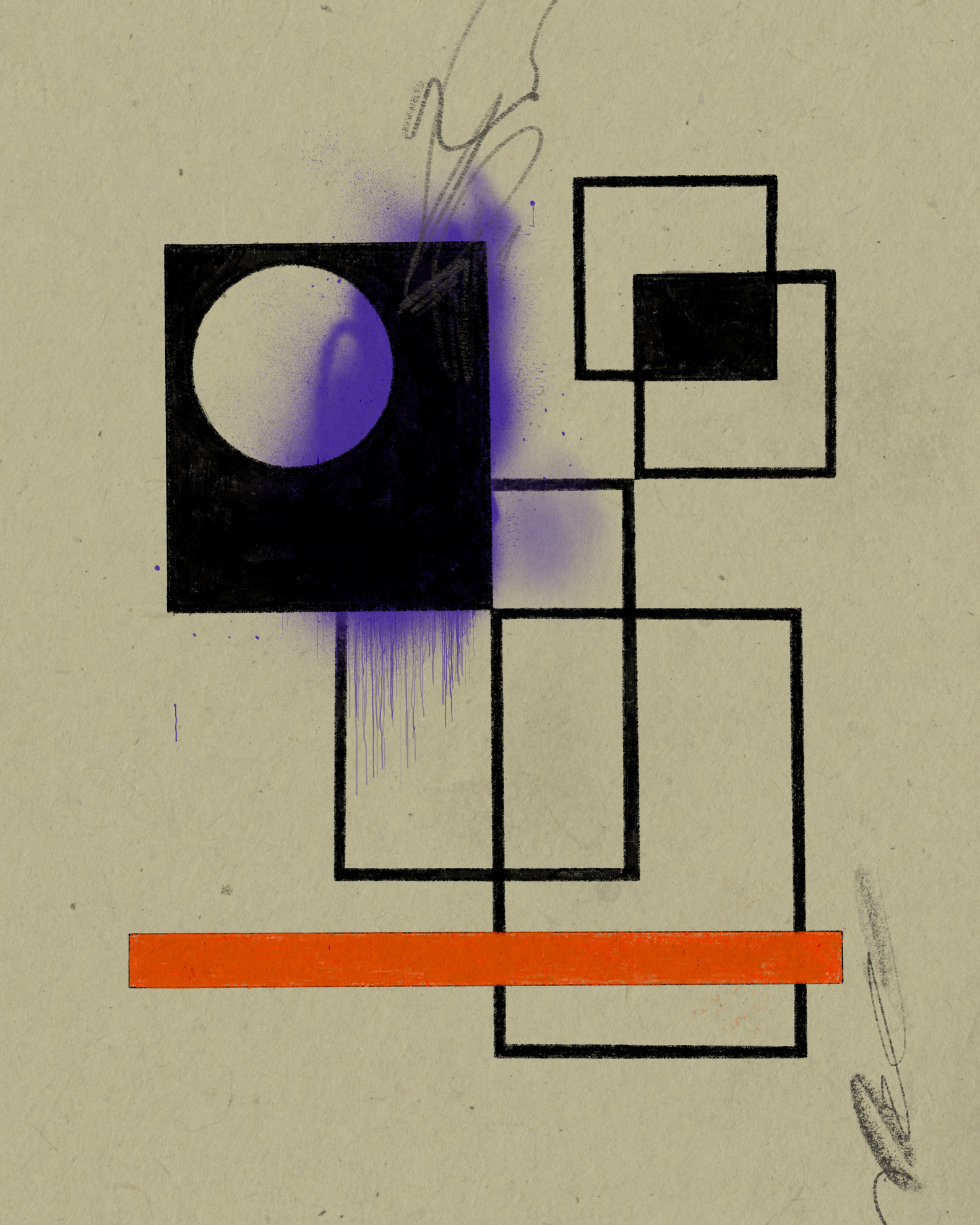 Composition with Purple