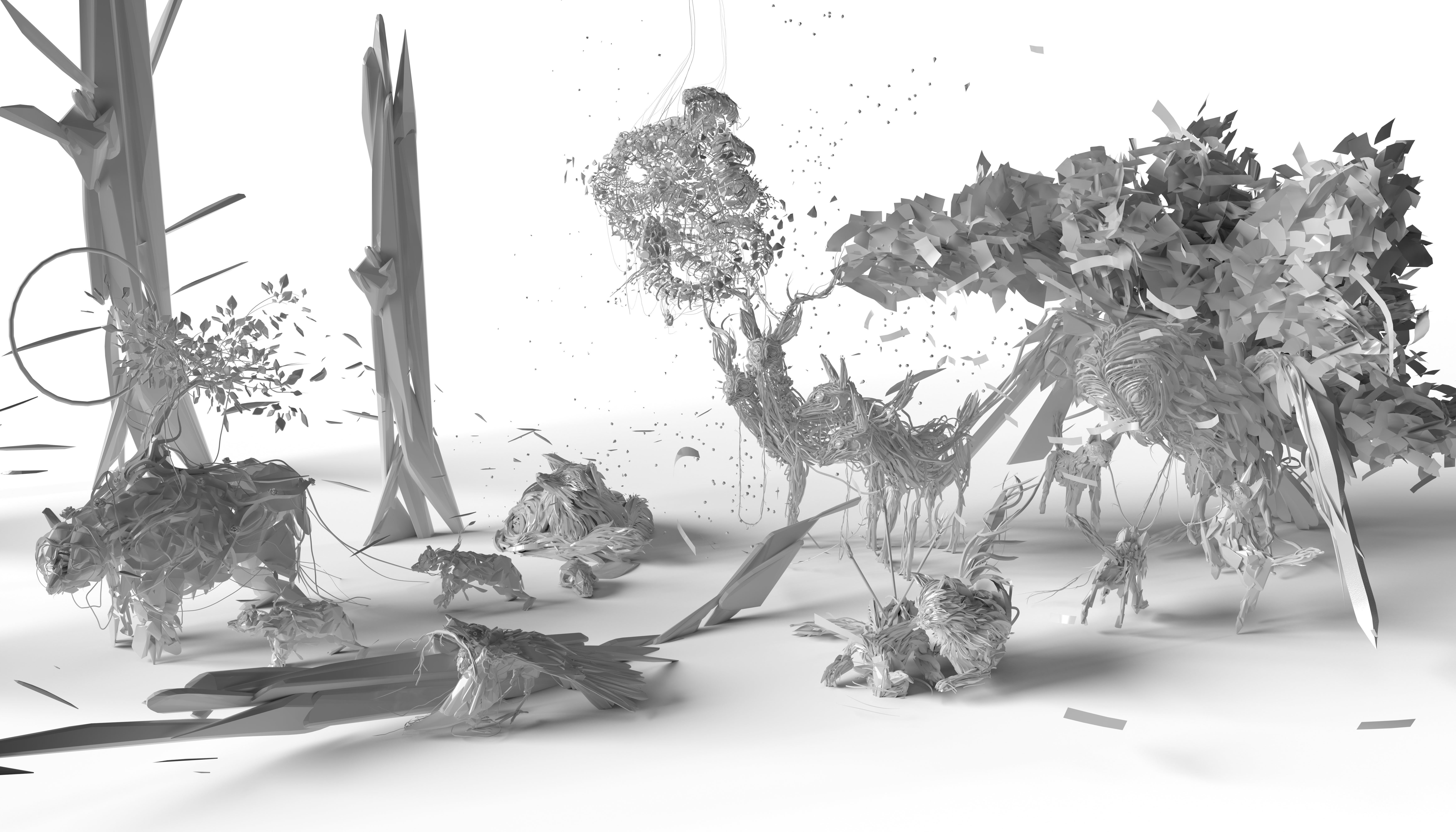 There are restless thoughts in that forest.