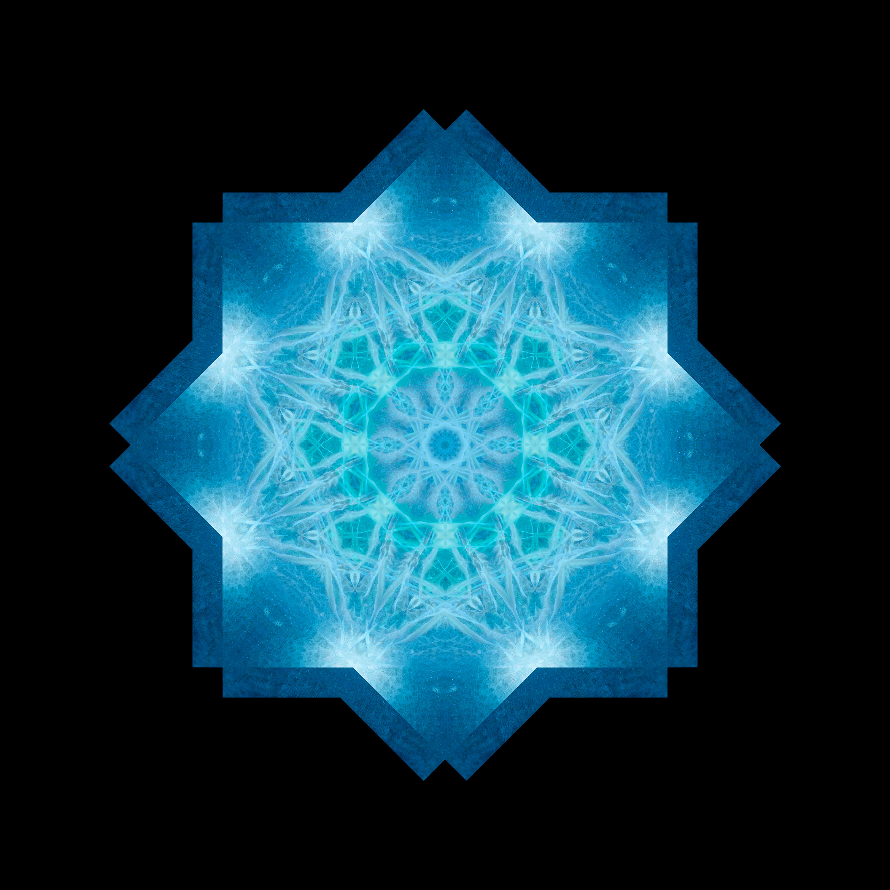 Yin Mandala: Blue