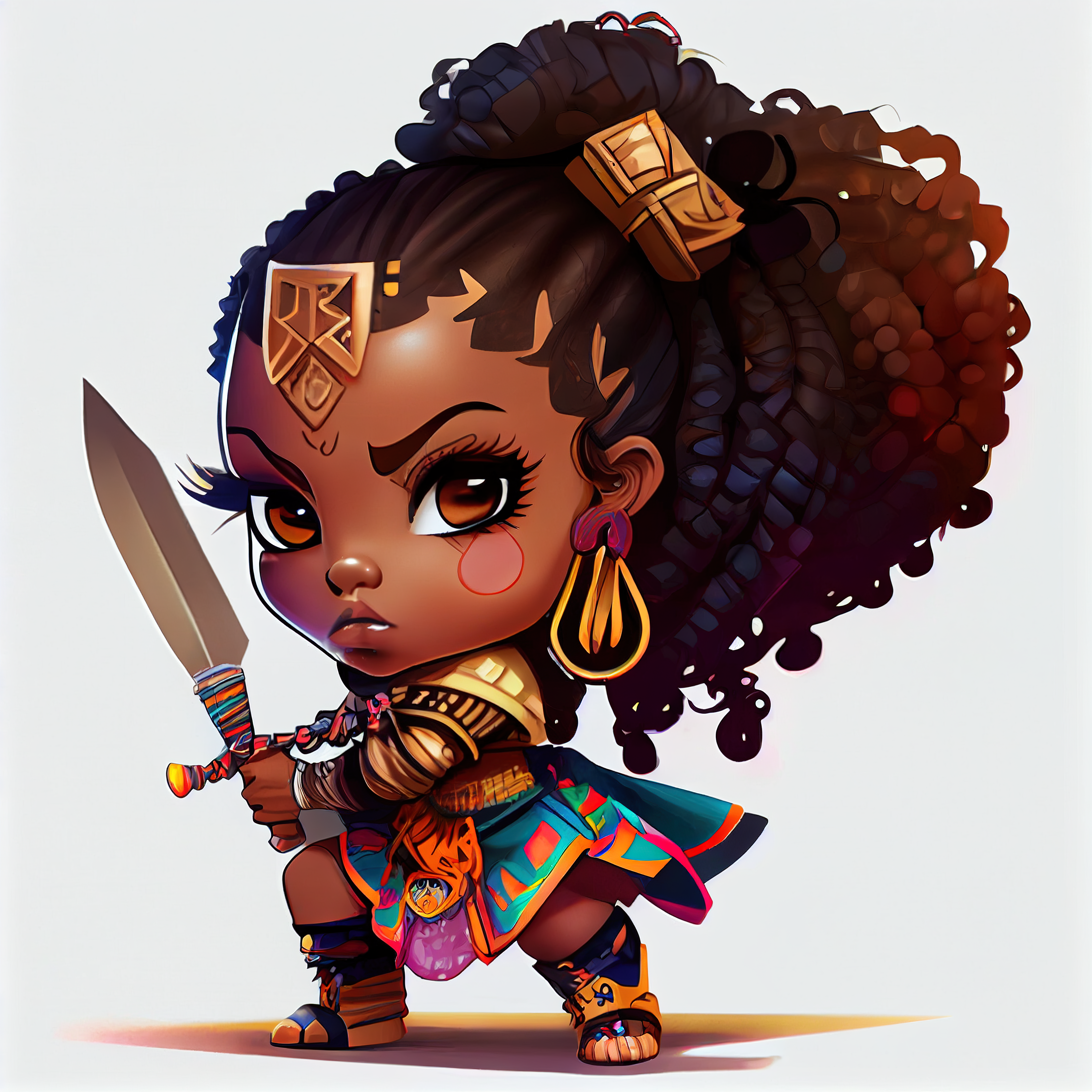 Melanin warrior queen