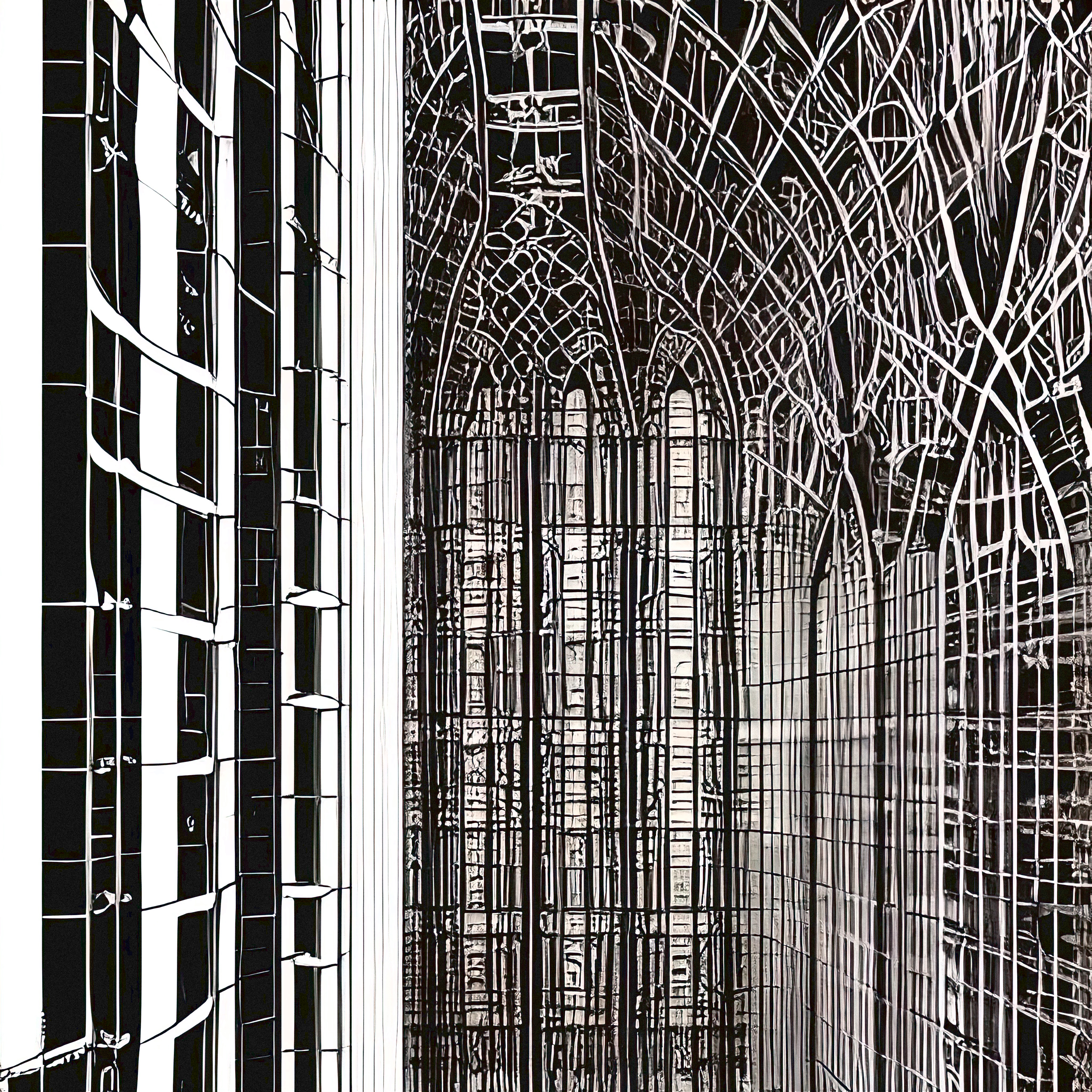 Silk Stained Glass #17