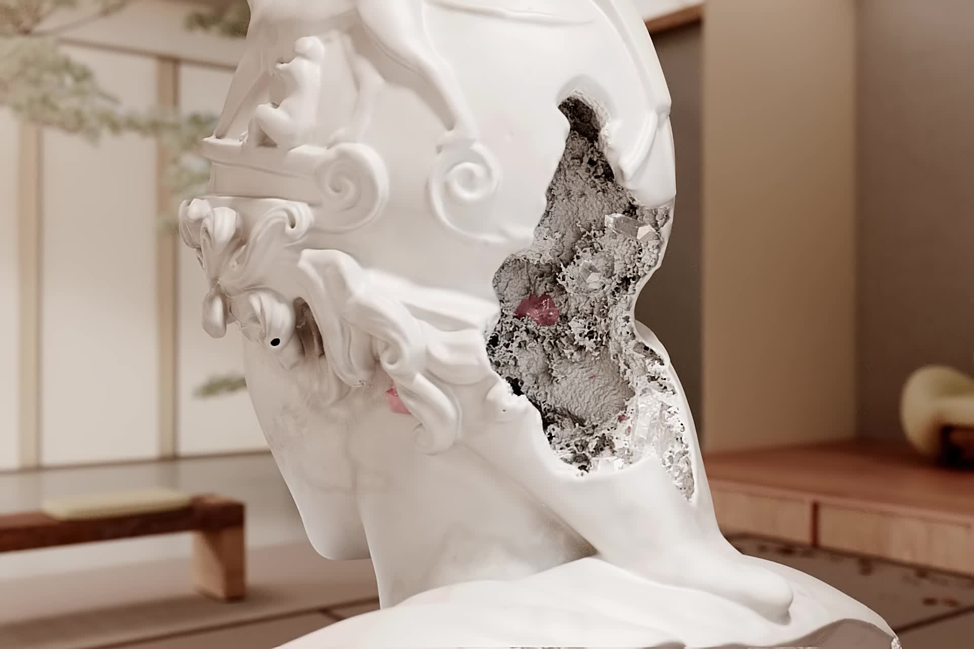 Eroding and Reforming Bust of Rome (One Year) #350/671