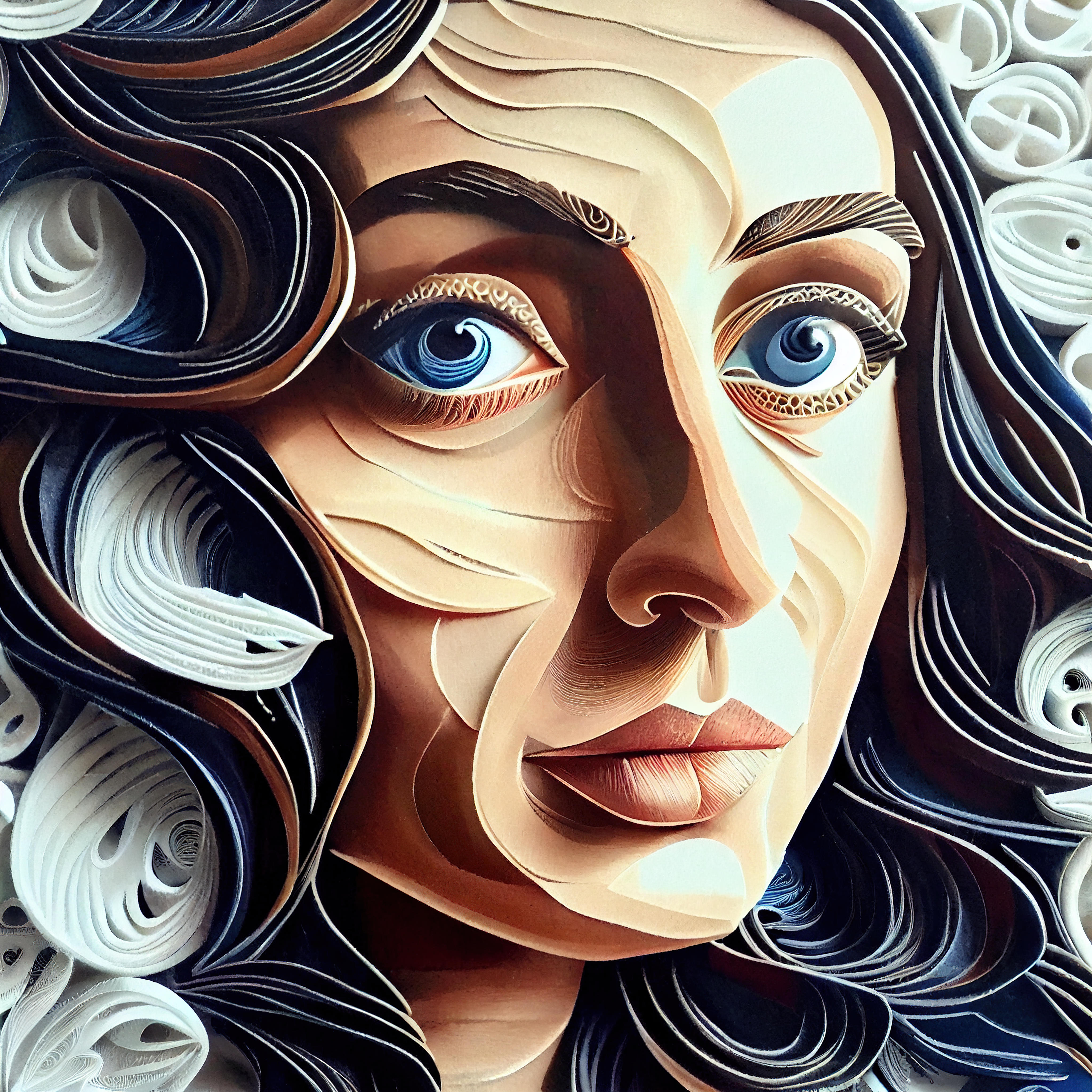 Lady made of paper #1