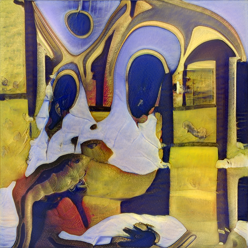 Masked Mural - AI Renaissance Painting