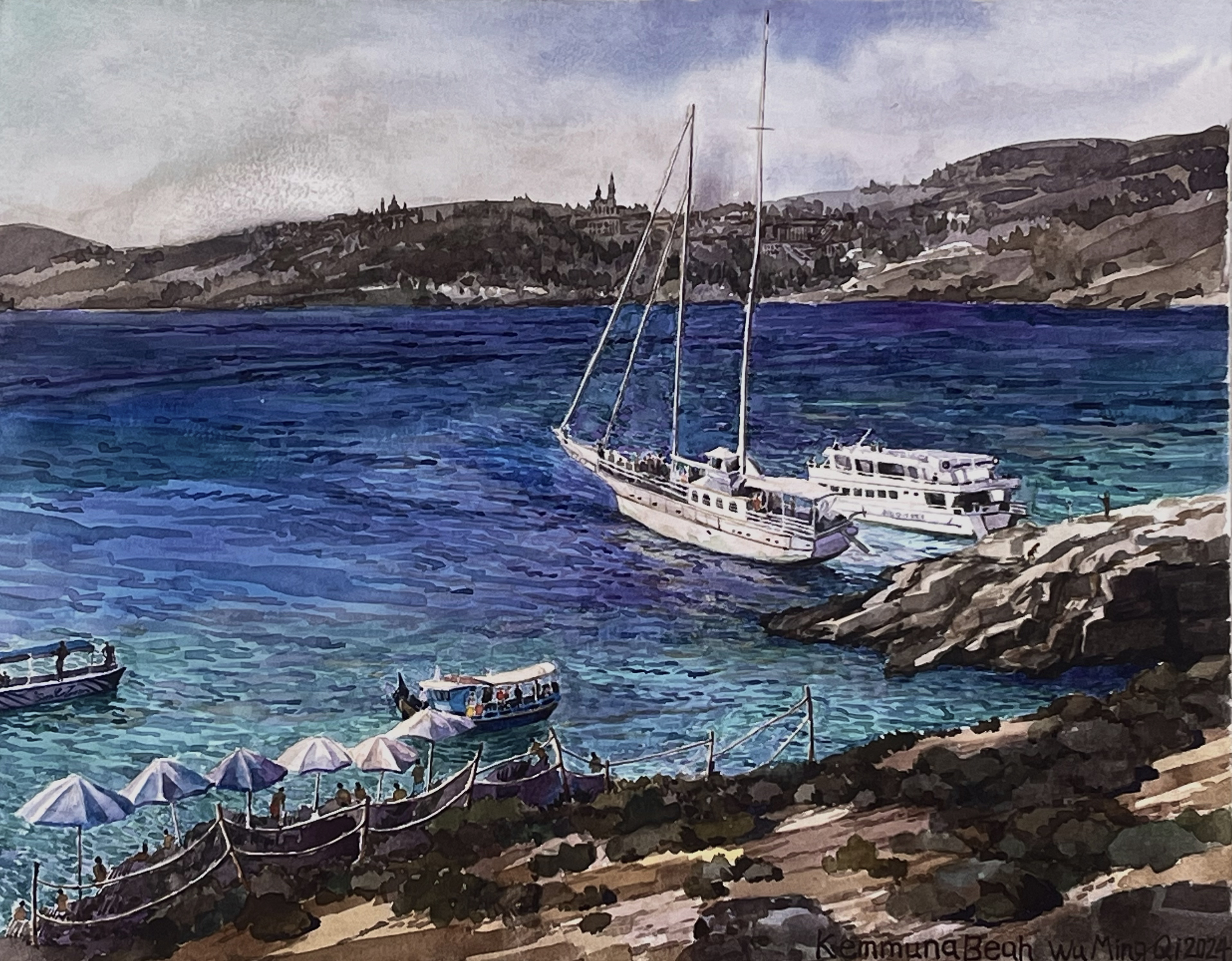 The scenery of Comino Island,