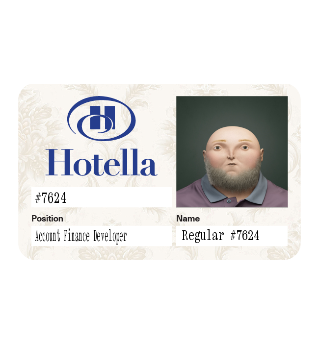 34.38 Ⓡ / week, Hotella