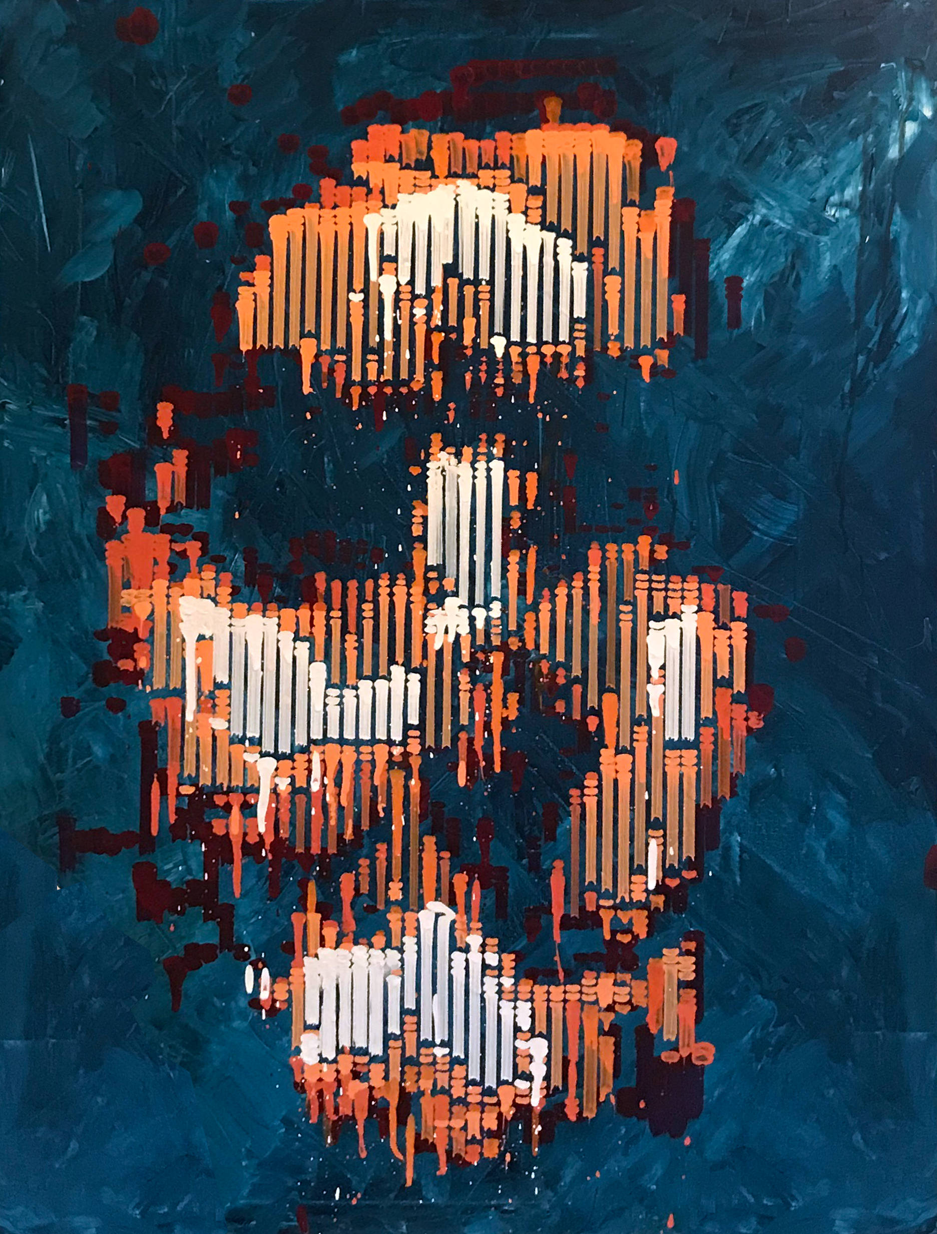 AI Imagined Portrait Painted by a Robot