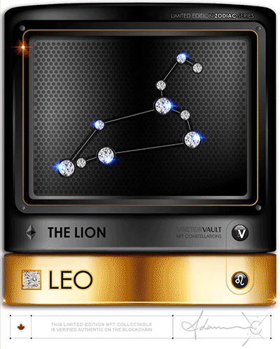 Leo - NFT Zodiac - Crypto Constellation - 1 of 10