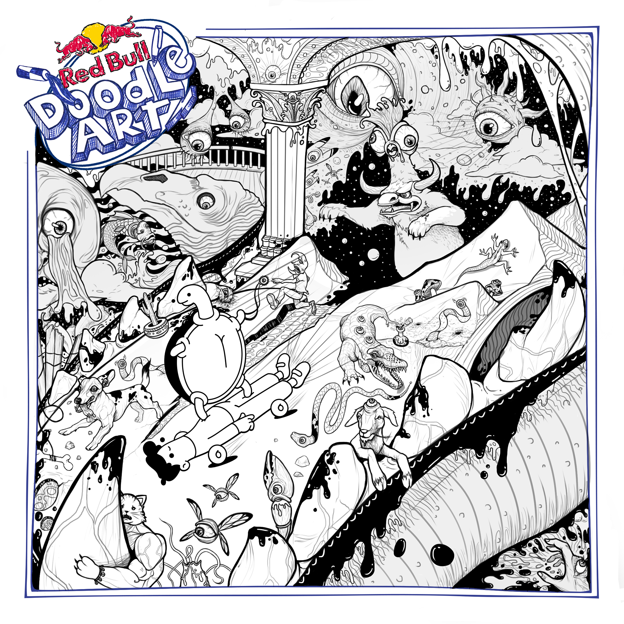 Red Bull Doodle Art Collection mentored by Burnt Toast #9313/12935