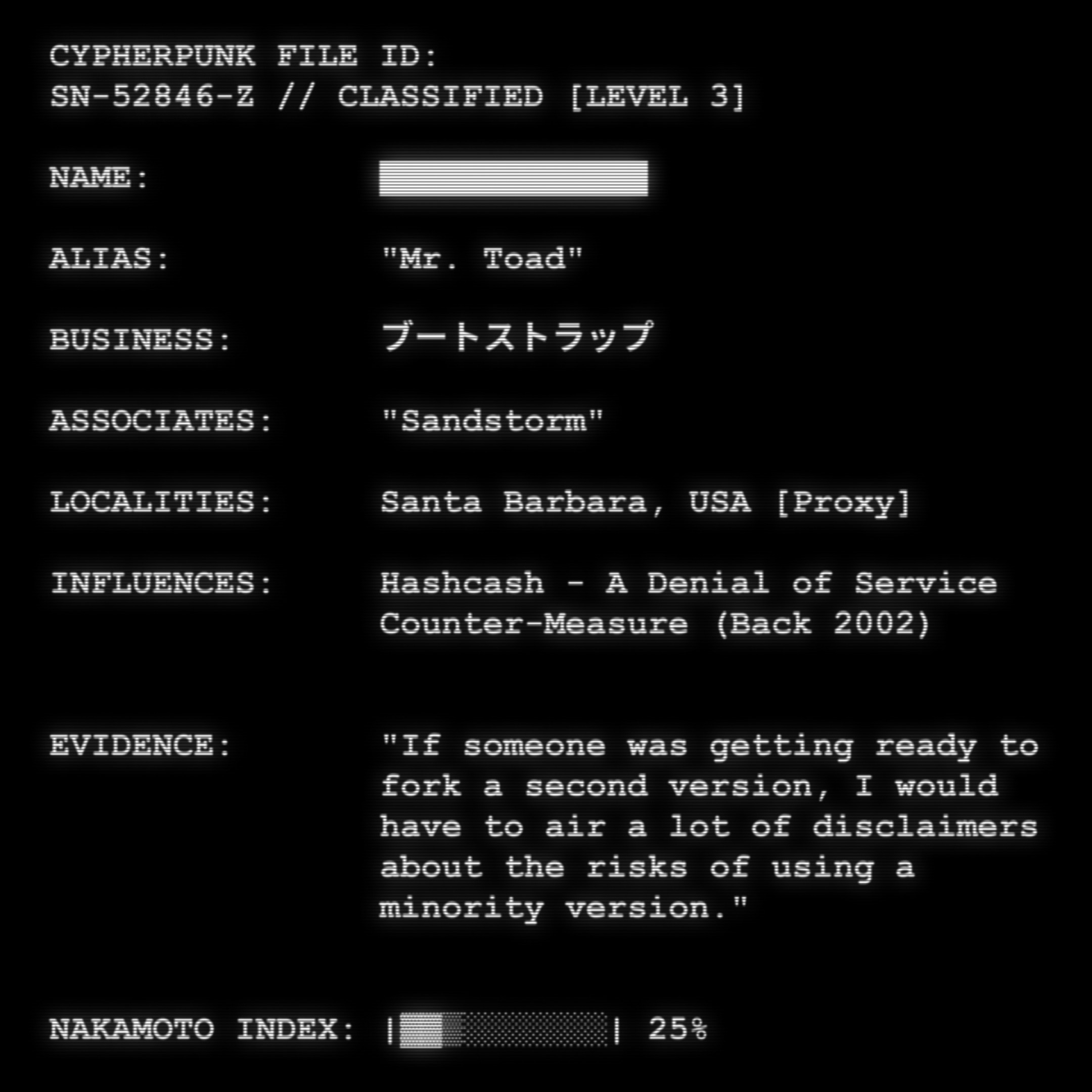 CYPHERPUNK FILES #208