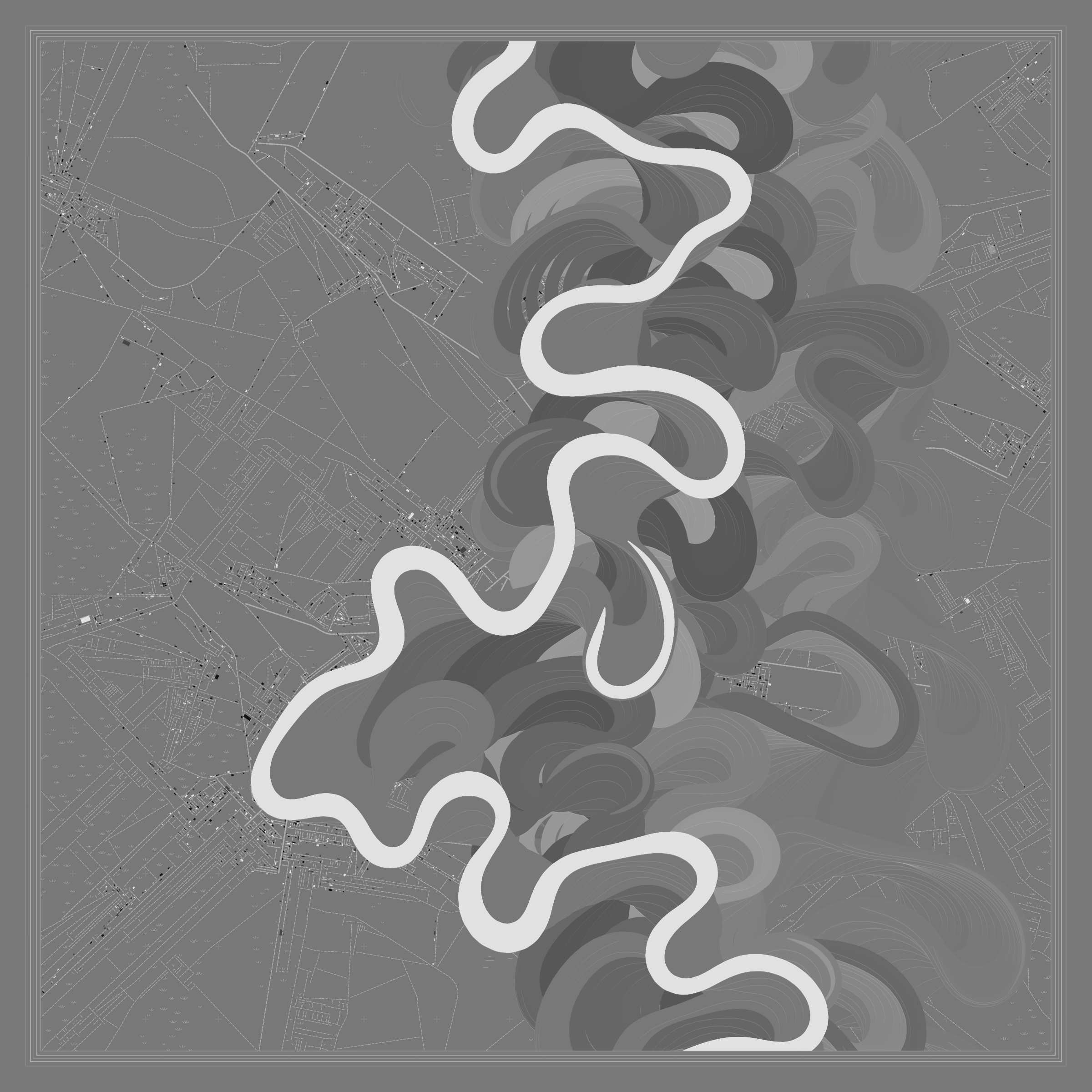 Ancient Courses of Fictional Rivers #483