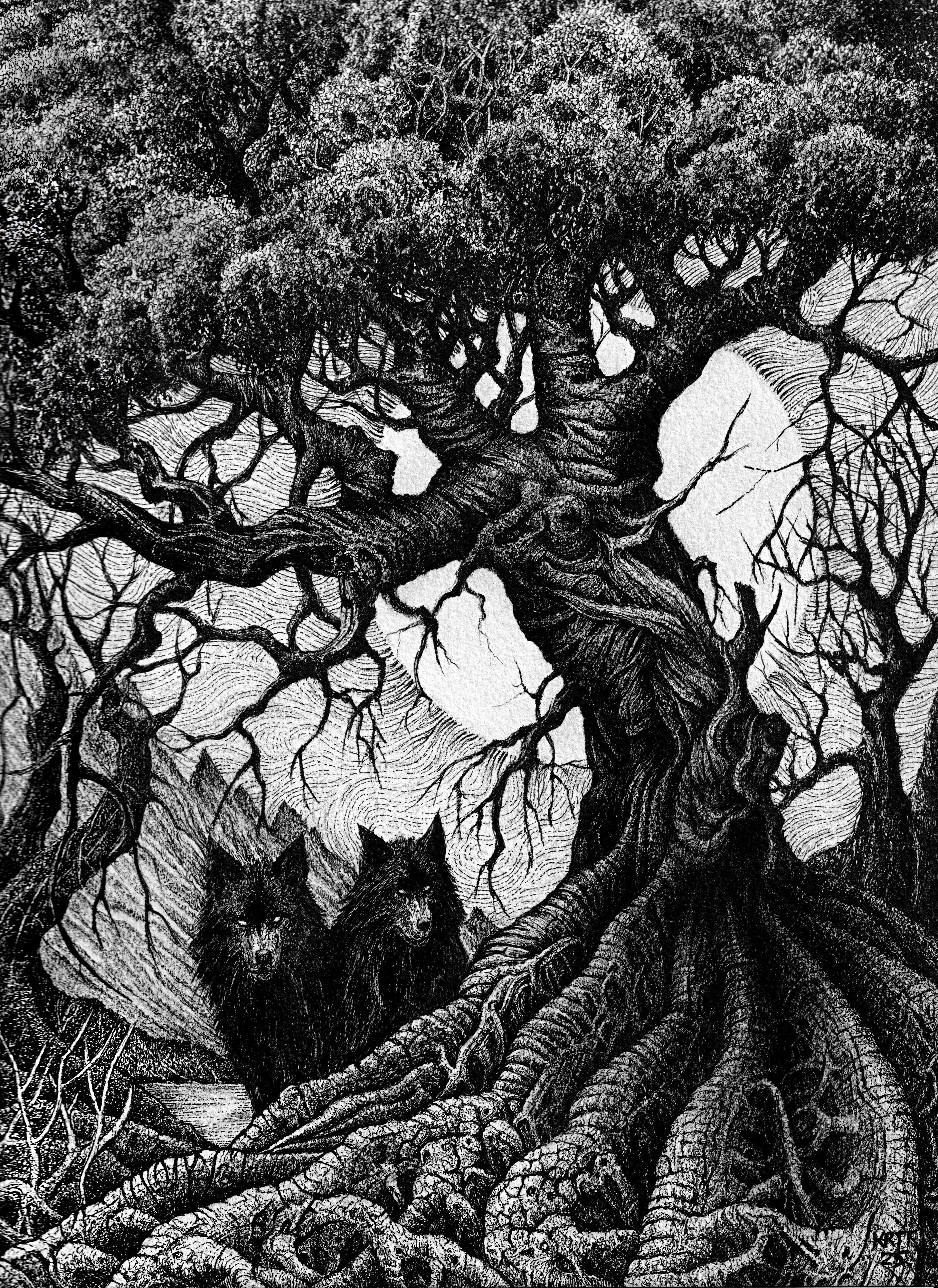Black Wolves of the Gothic Woods