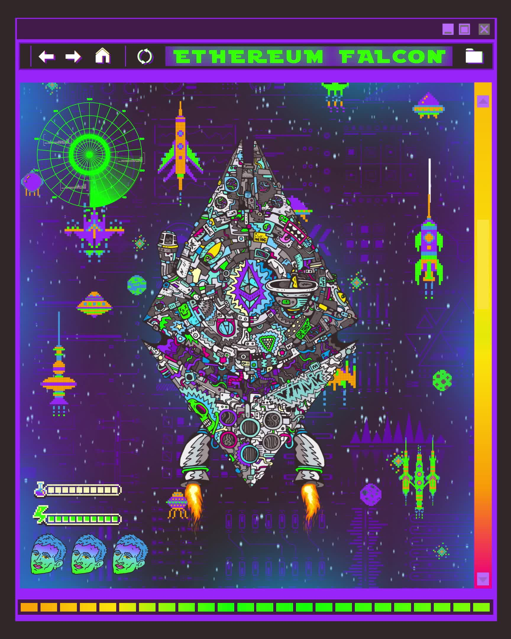 Ethereum Falcon by Young & Sick #308/357