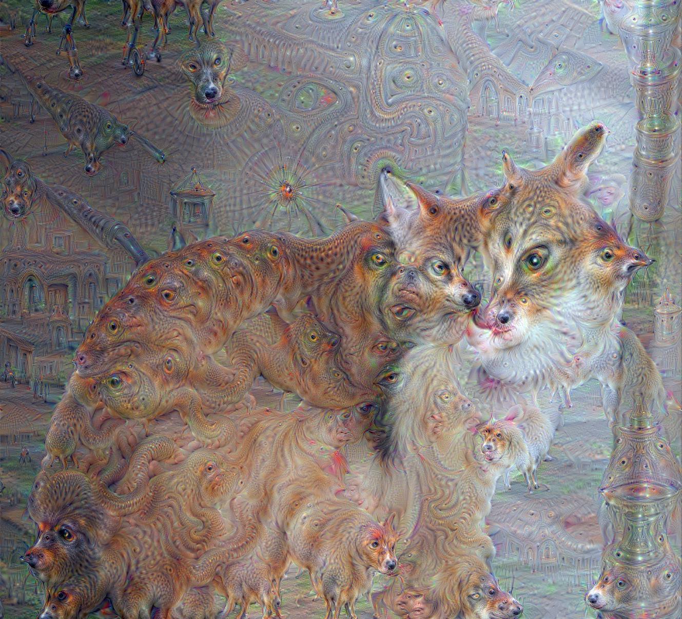 Father Cat, 2015/05 Deep Dream by Alex Mordvintsev