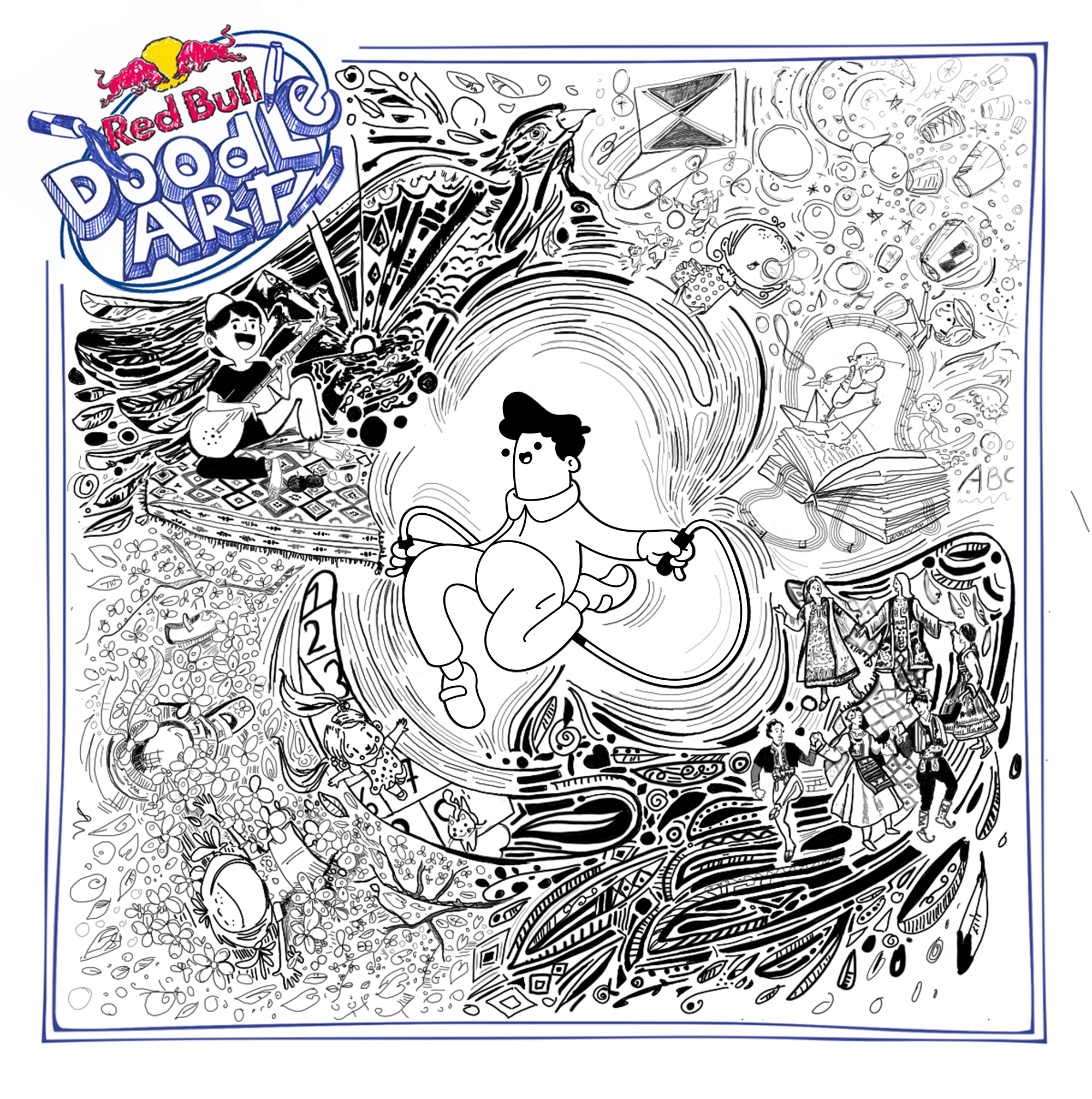 Red Bull Doodle Art Collection mentored by Burnt Toast #4798/12935