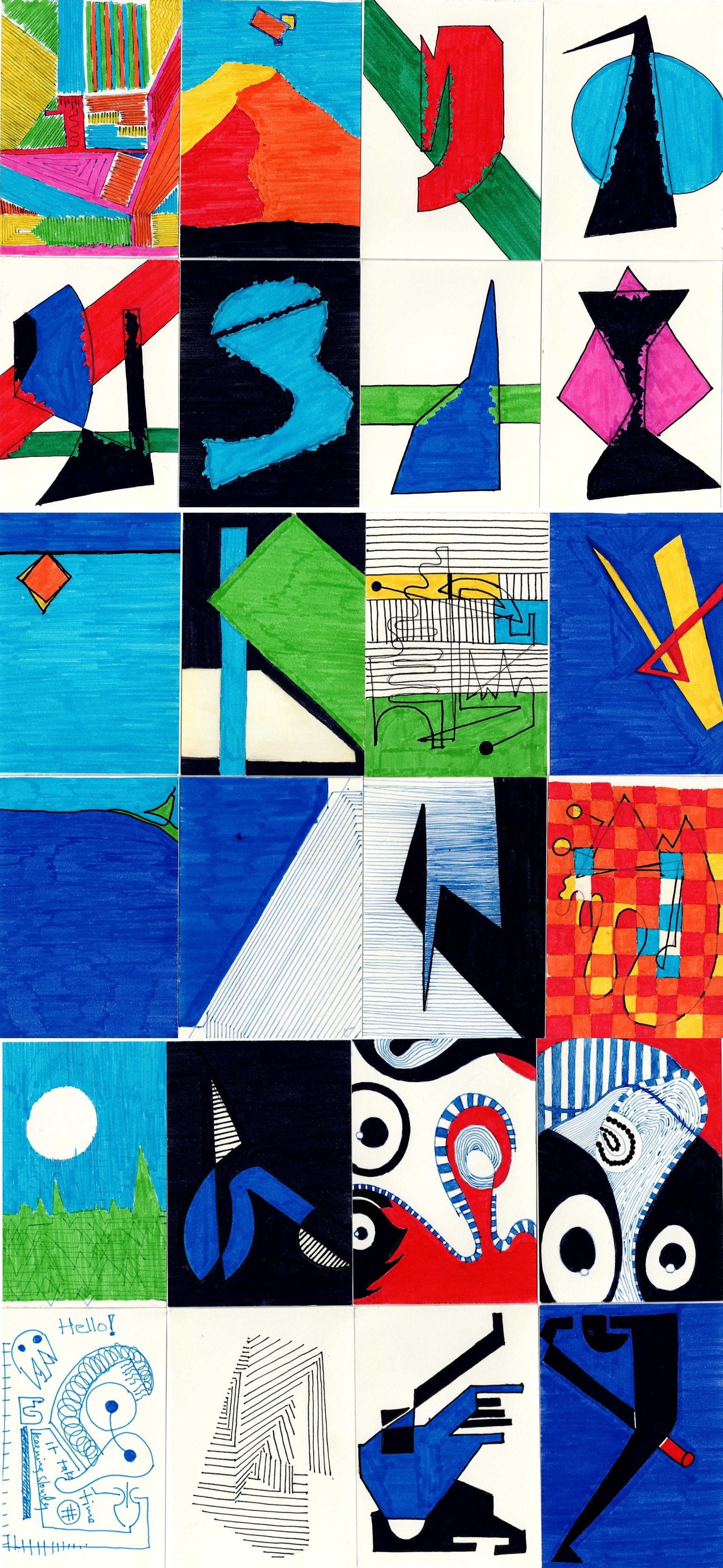 twenty three sketches and a Klee