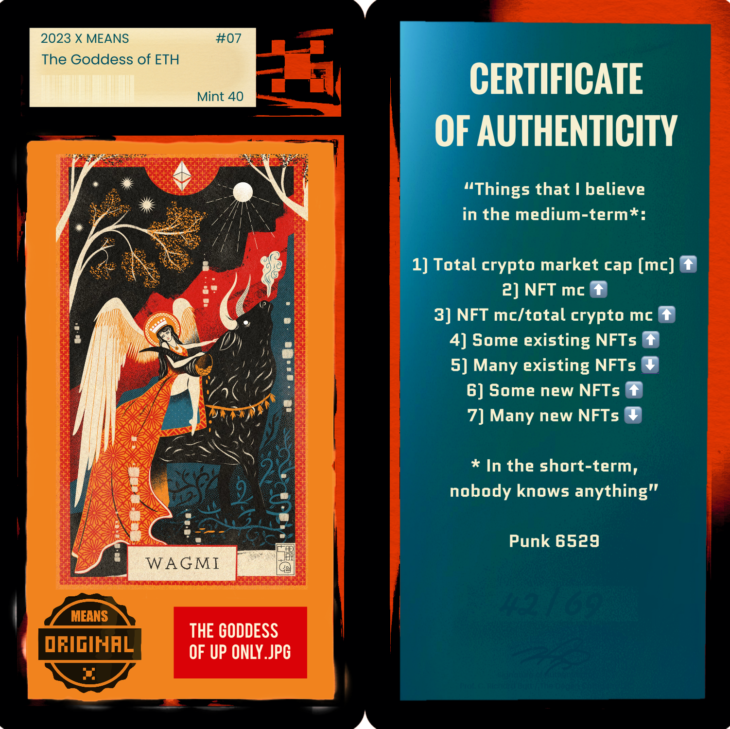 The Goddess of Up Only