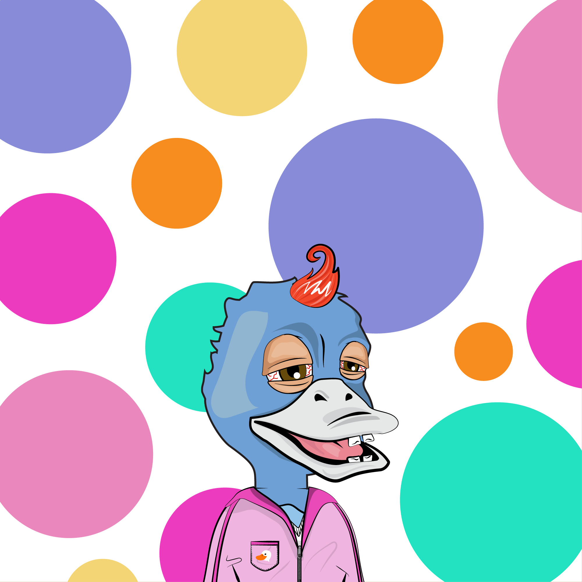 Baby Blue Dot Mcducky