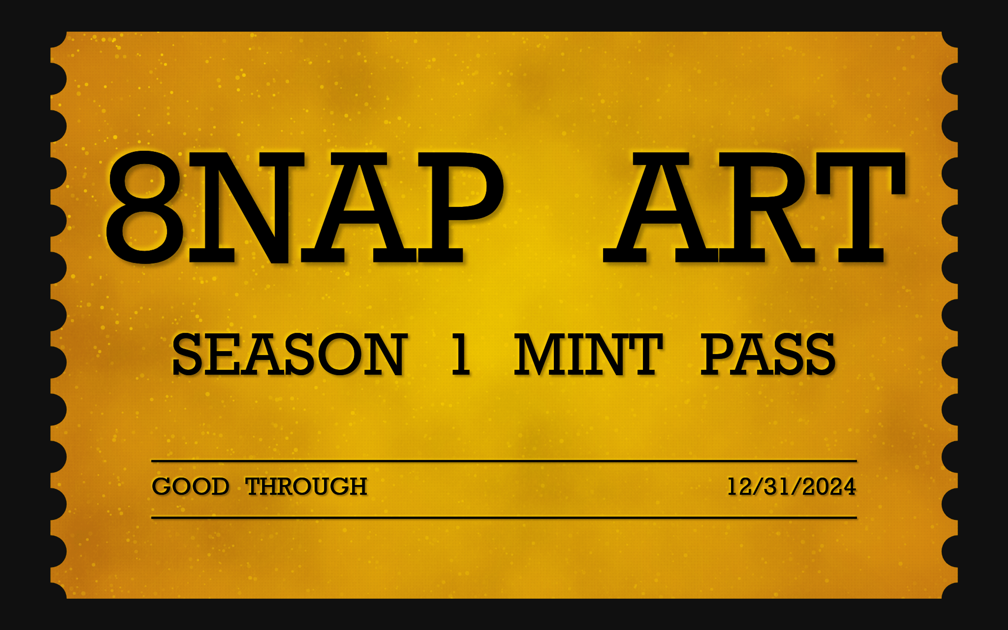 8NAP ART Season One Mint Pass #65