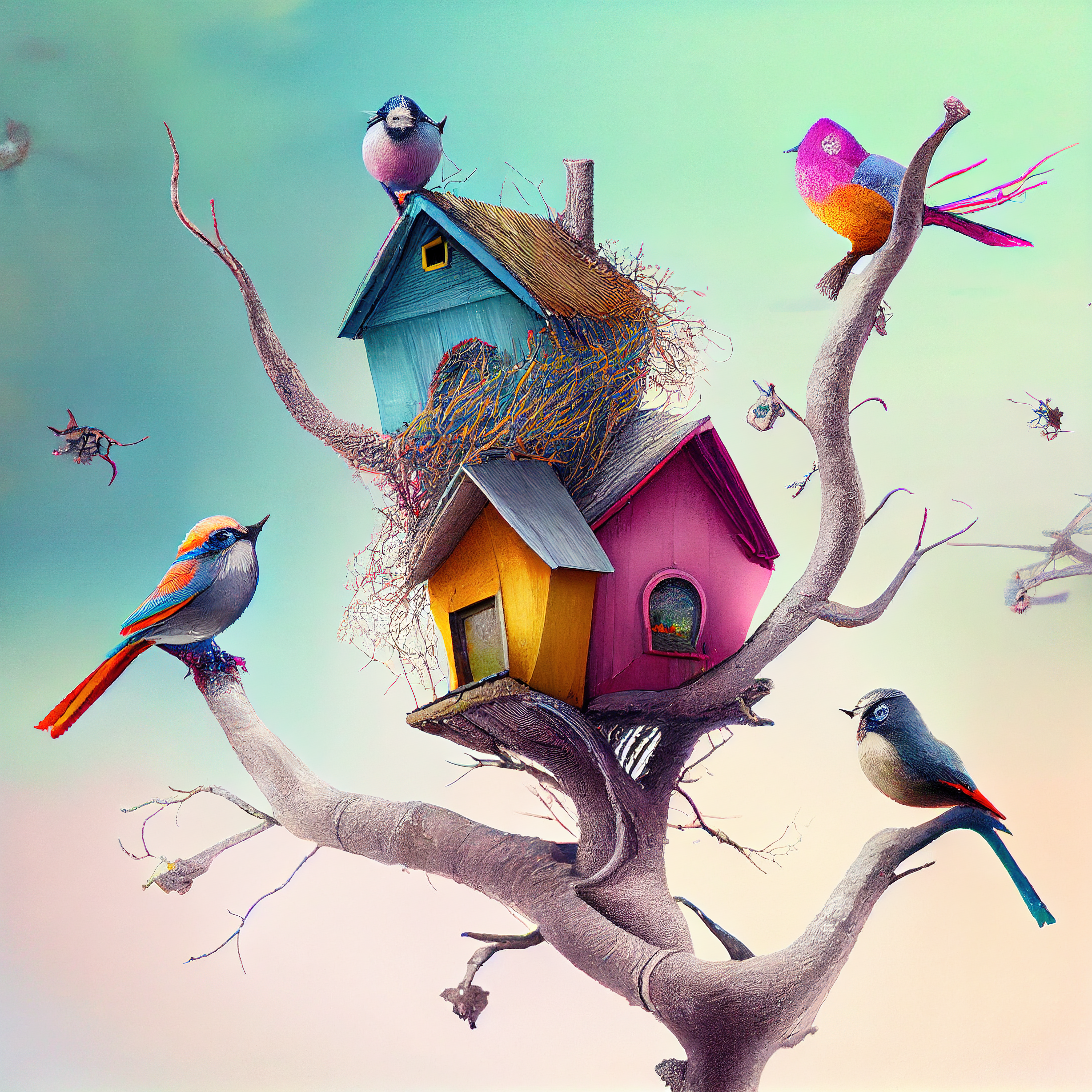 Sparrow houses