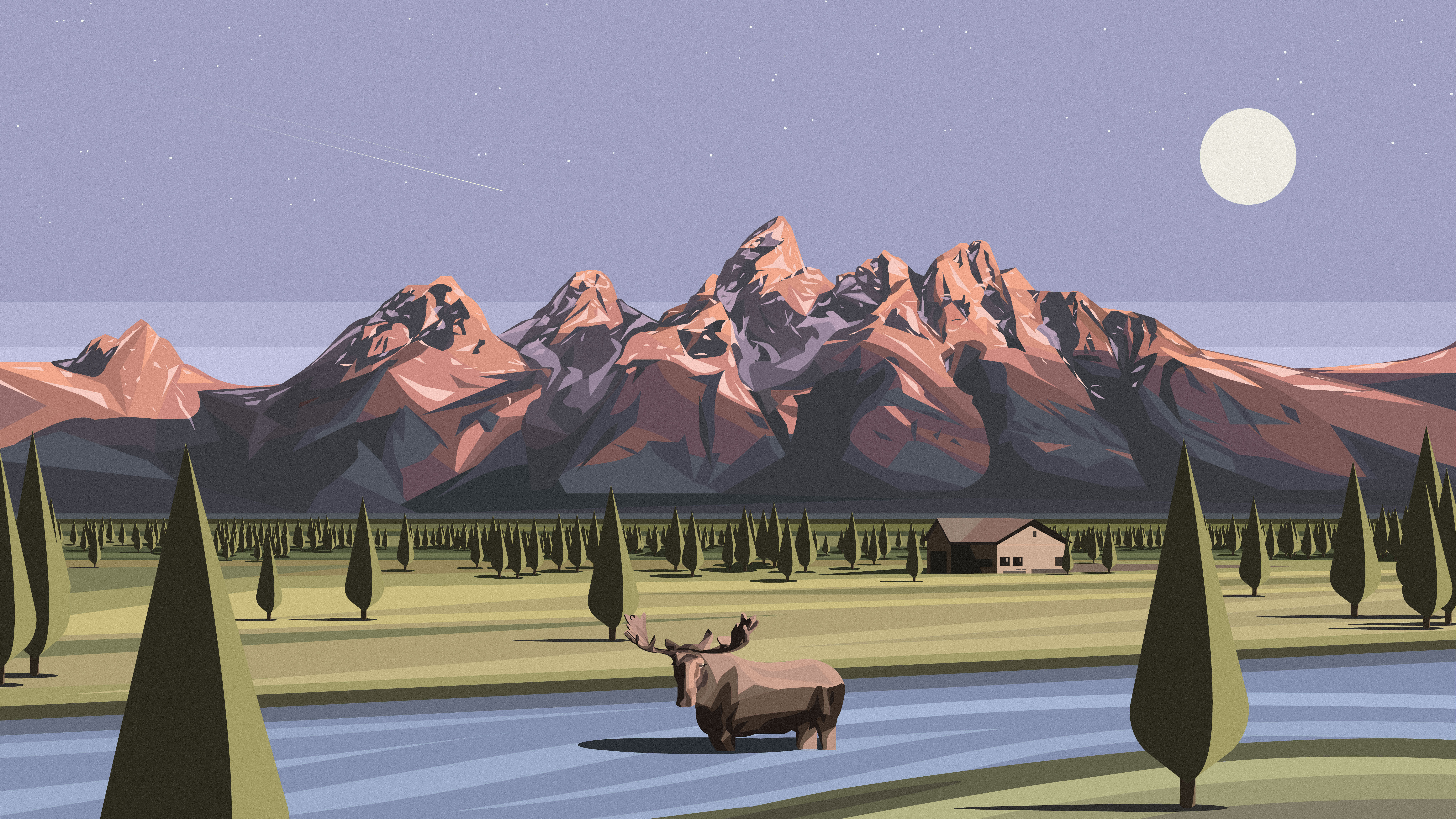 Twilight in the Tetons