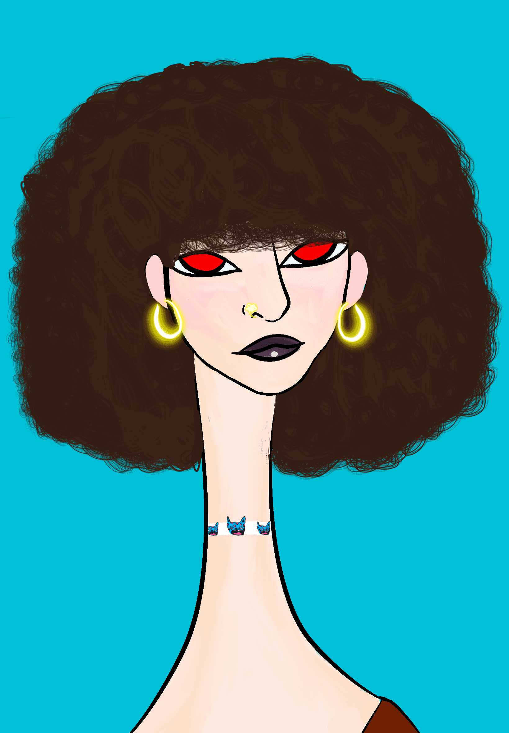 Long Neckie Lady #305