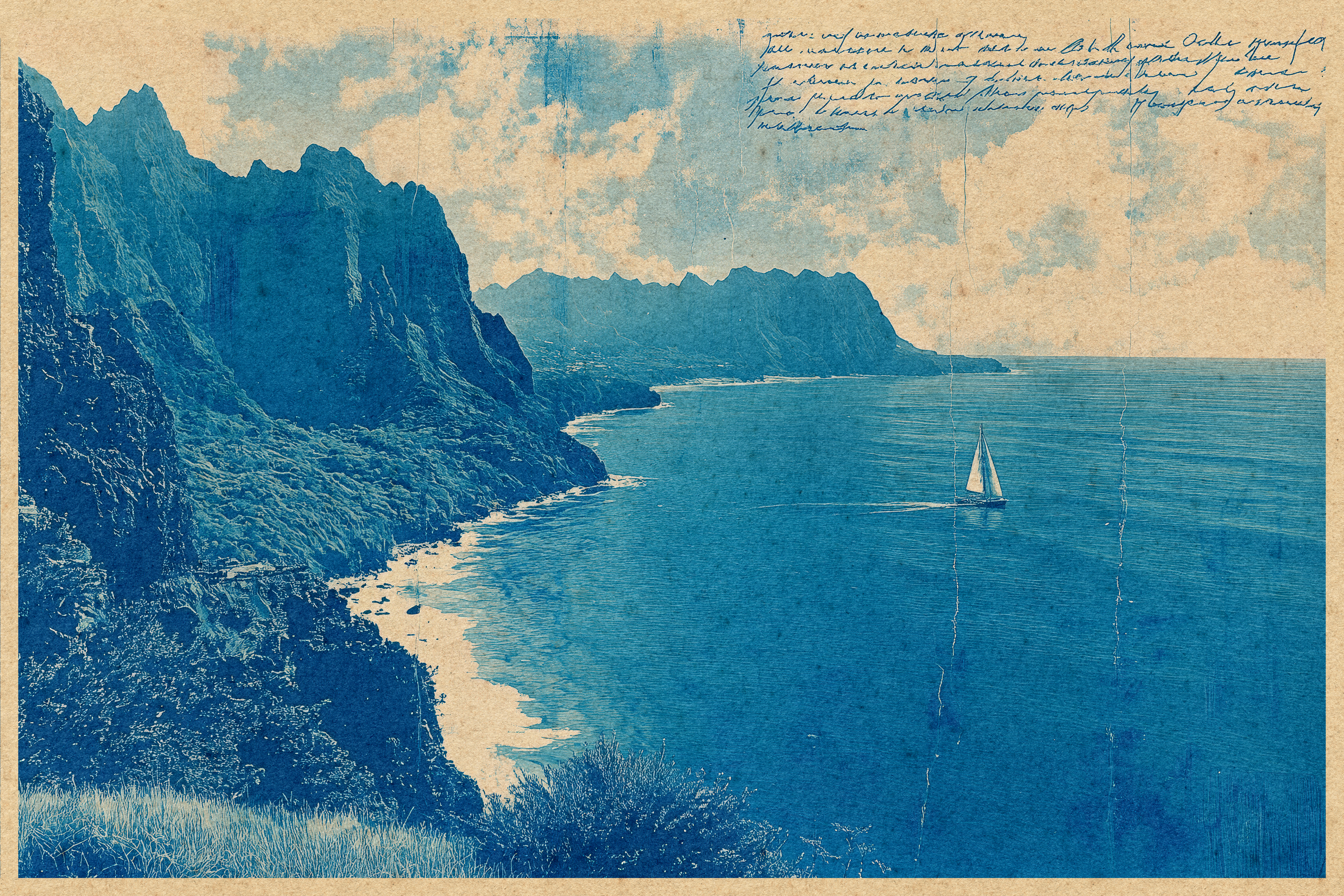 Postcard from Na Pali Coast, Kauaʻi