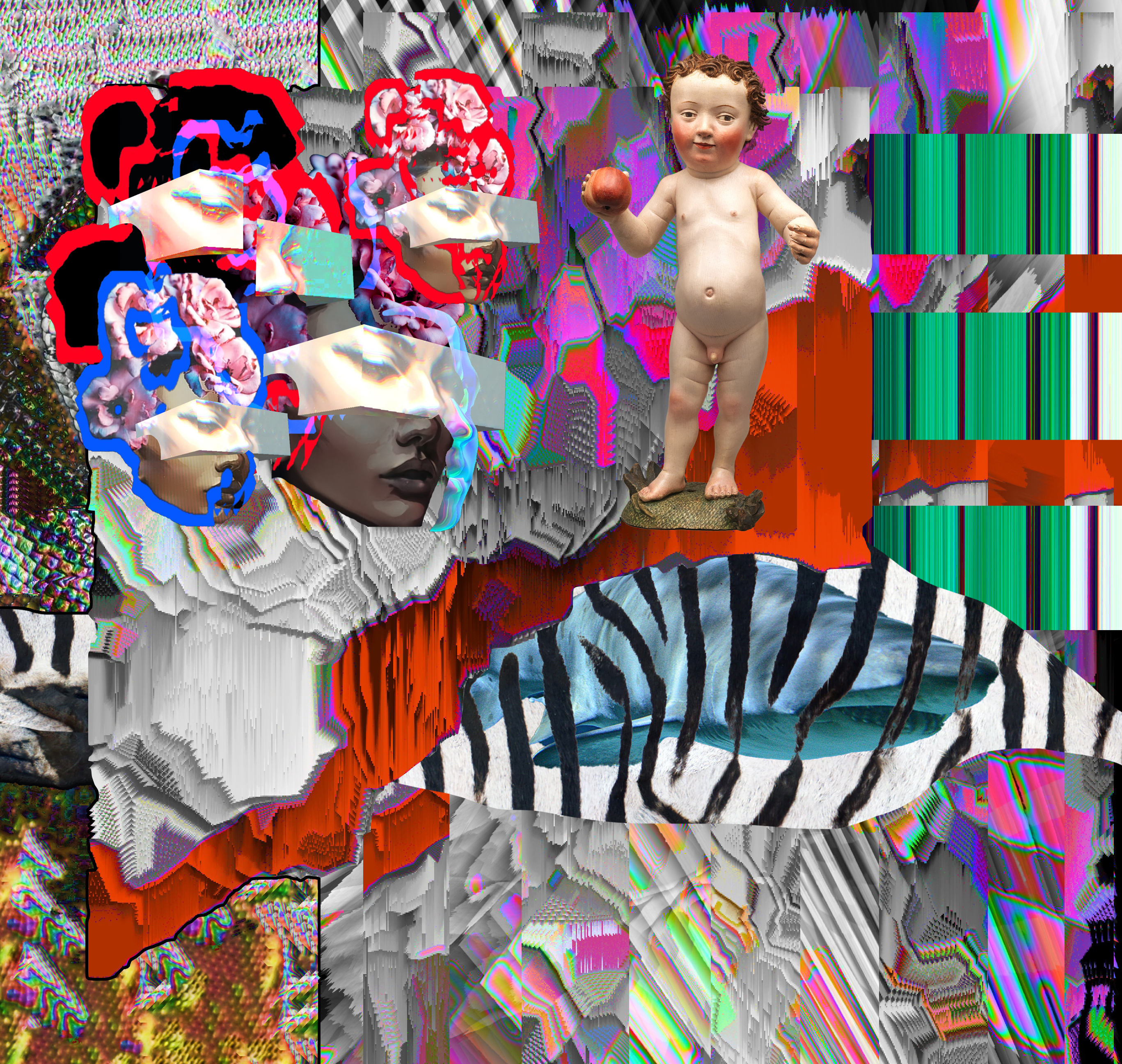 Child Christ wif Apple [also: Abstracted Feminism + Shark]