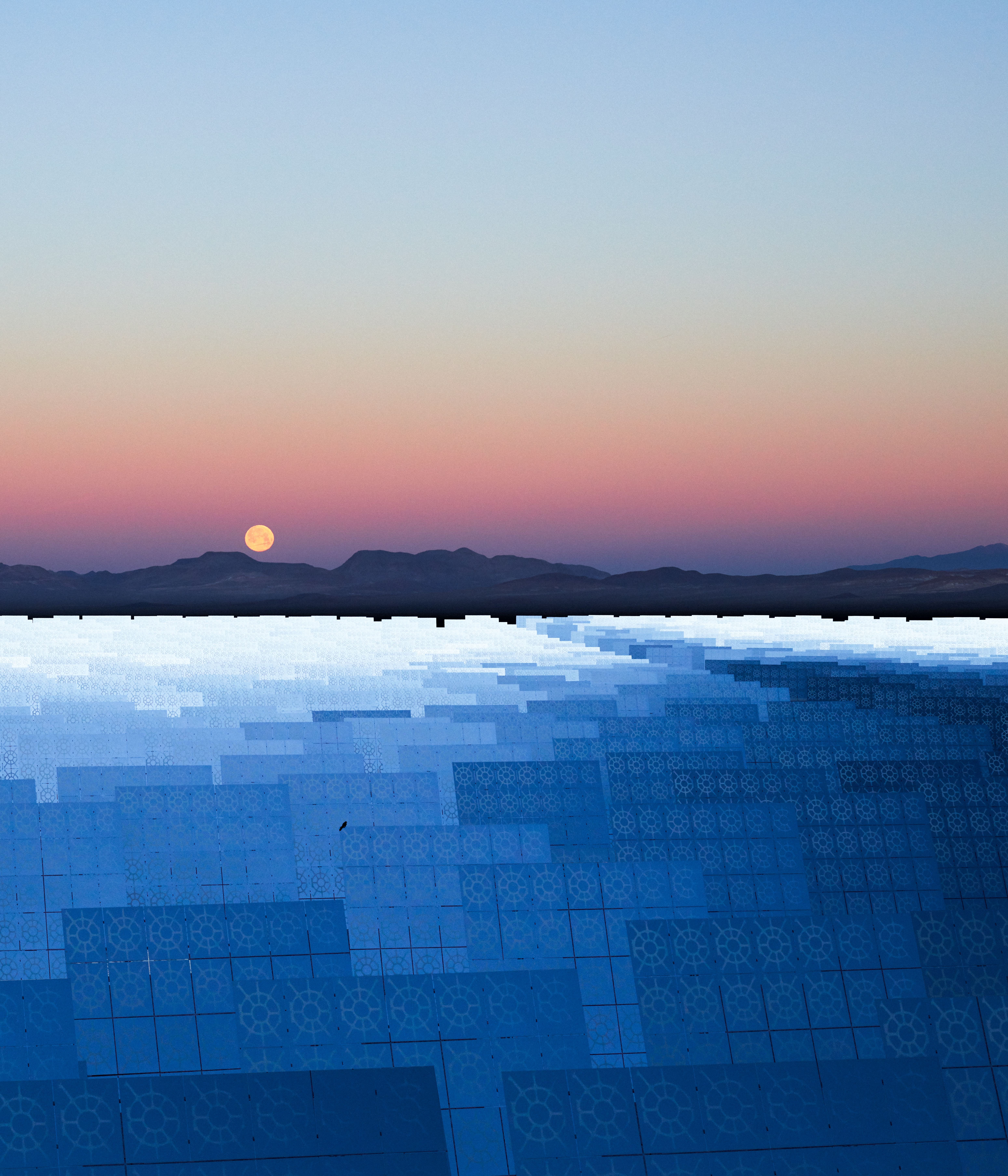 Moonfall Over A Forest Of Metal and Glass (RW2737)