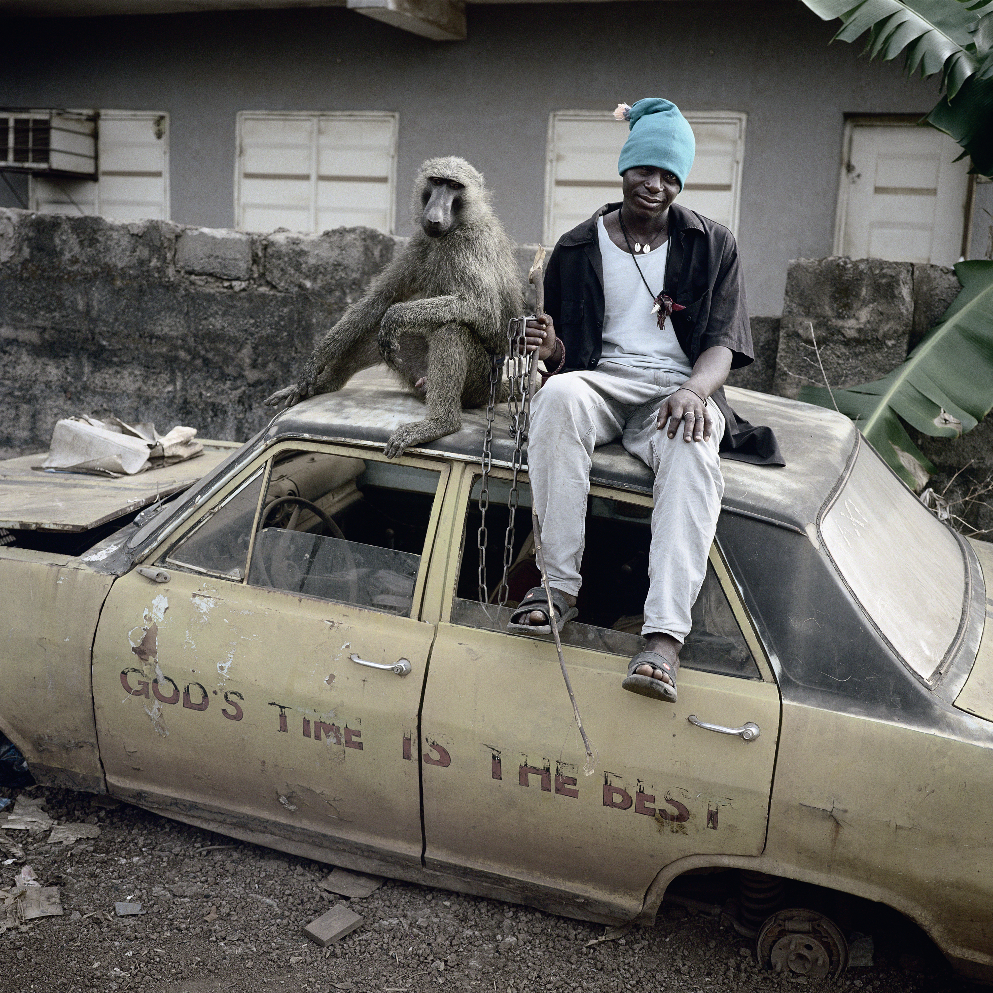 Abu Kikan with Frayo, Asaba, Nigeria 2007