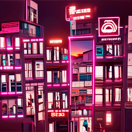 Dusk in the Red Lite District