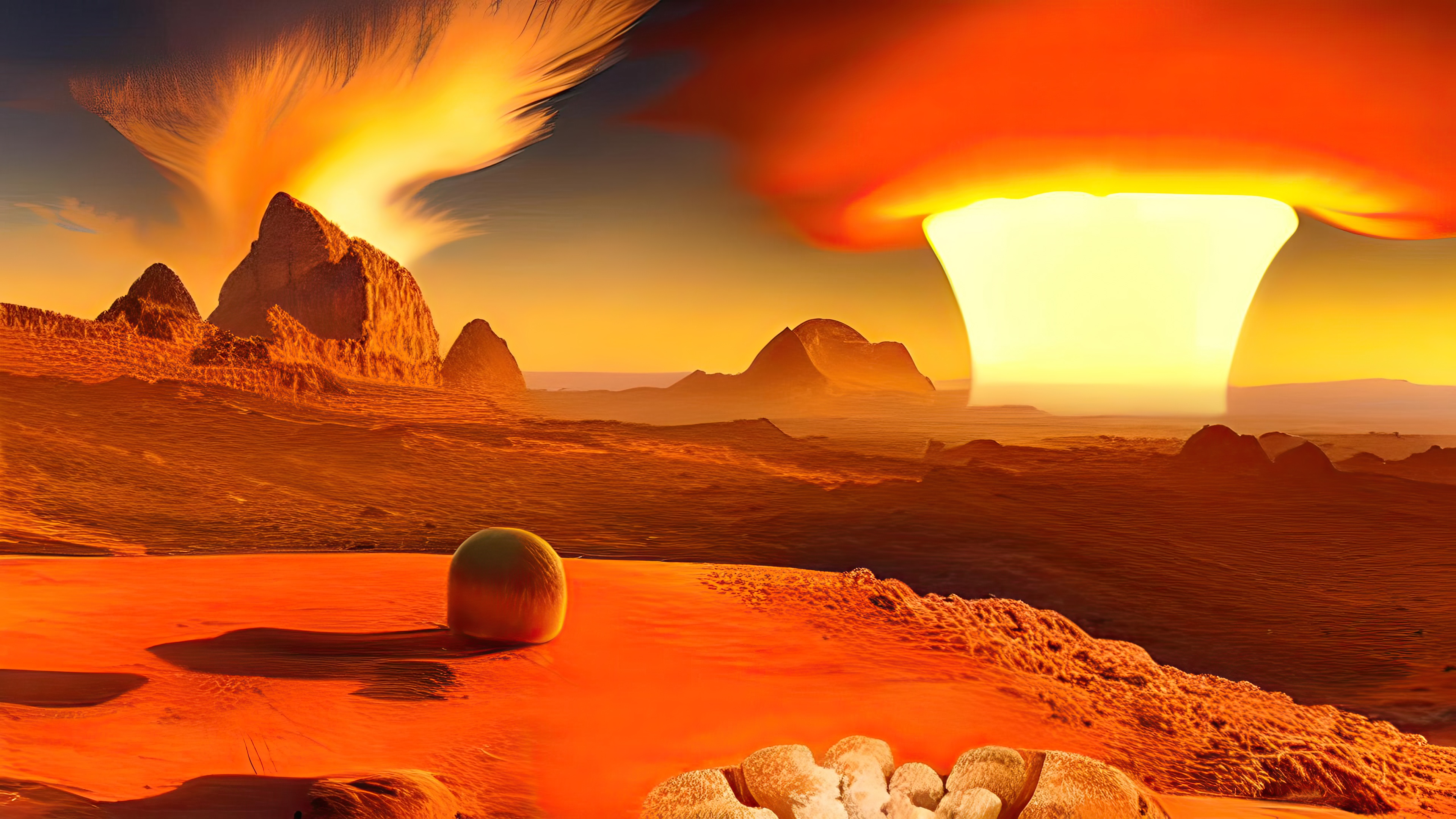 Simulation Number 89: Red Energy Clouds