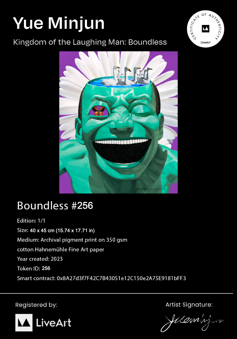 Certificate of Authenticity for Boundless NFT 256