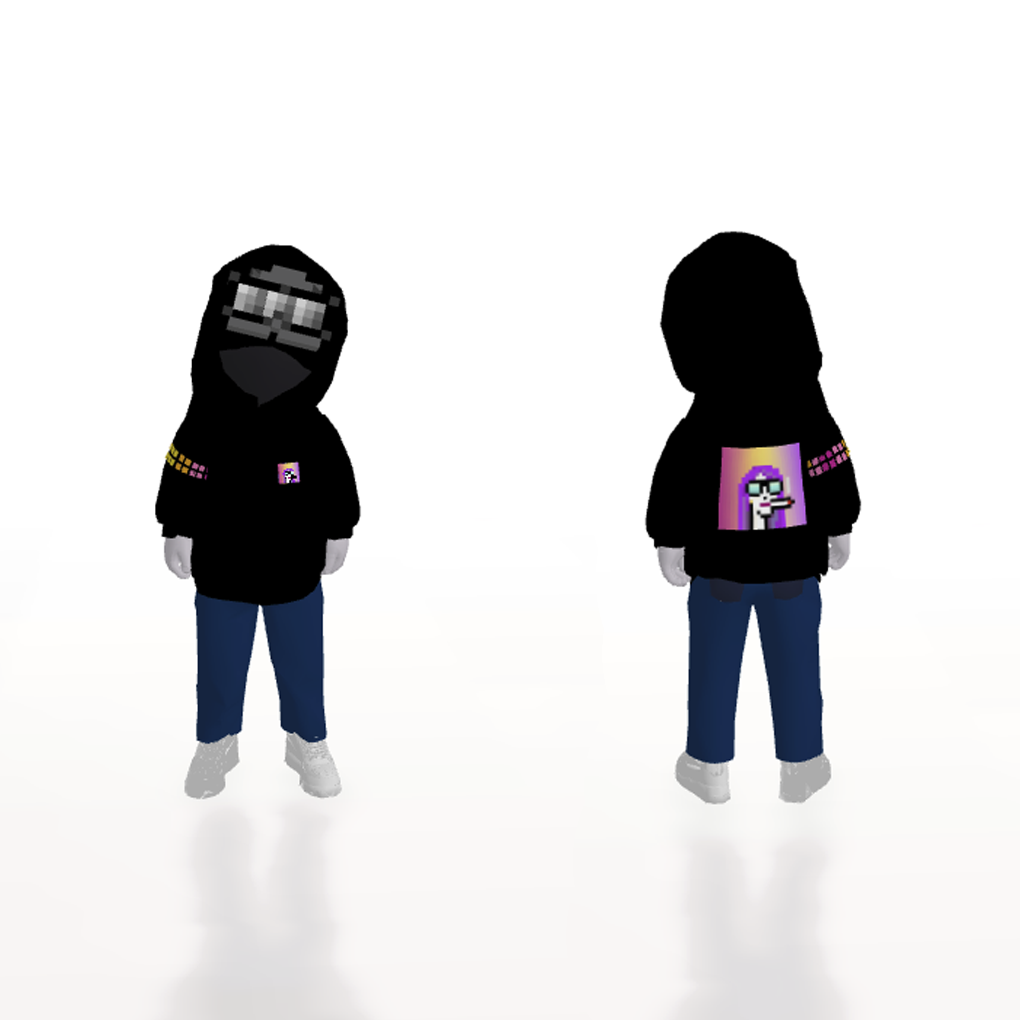 DYNAMIC PFP HOODIE AVATAR BLACK
