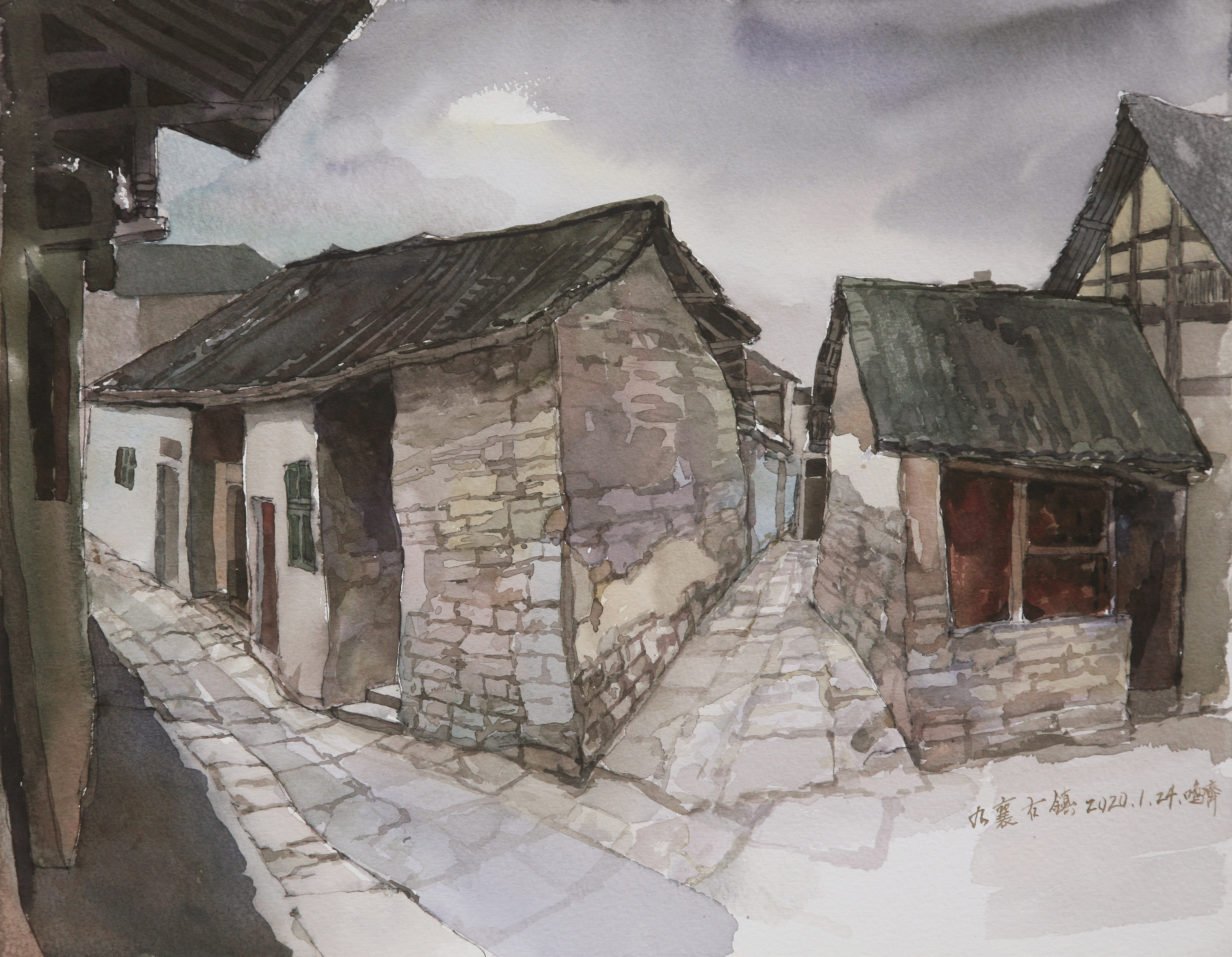 Jiuxiang Ancient Town— where bluestone paths echo with the footsteps of time.