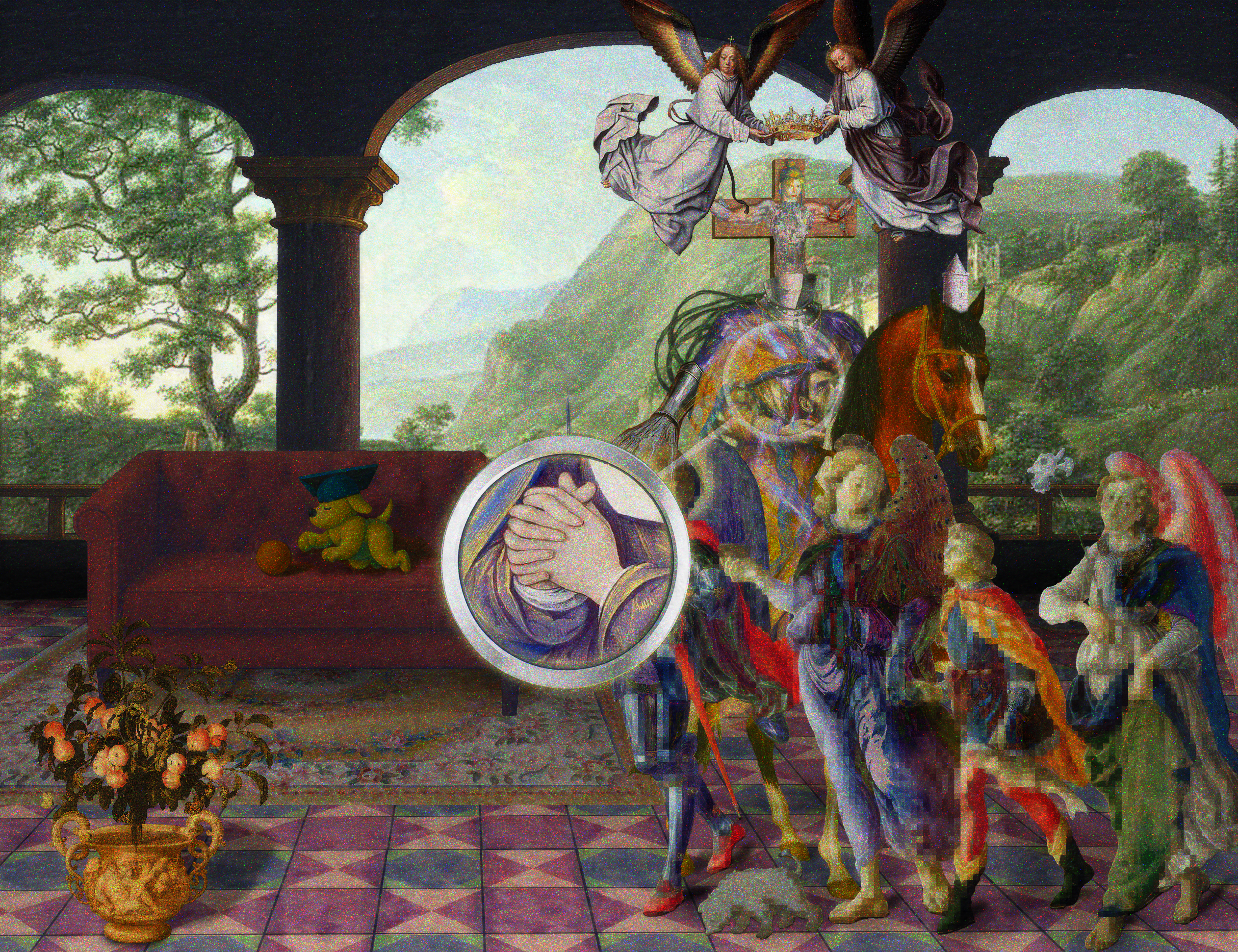 The Pilgrim’s Living Room Crucifixion; Mona Lisa Hyper-Gamble #98