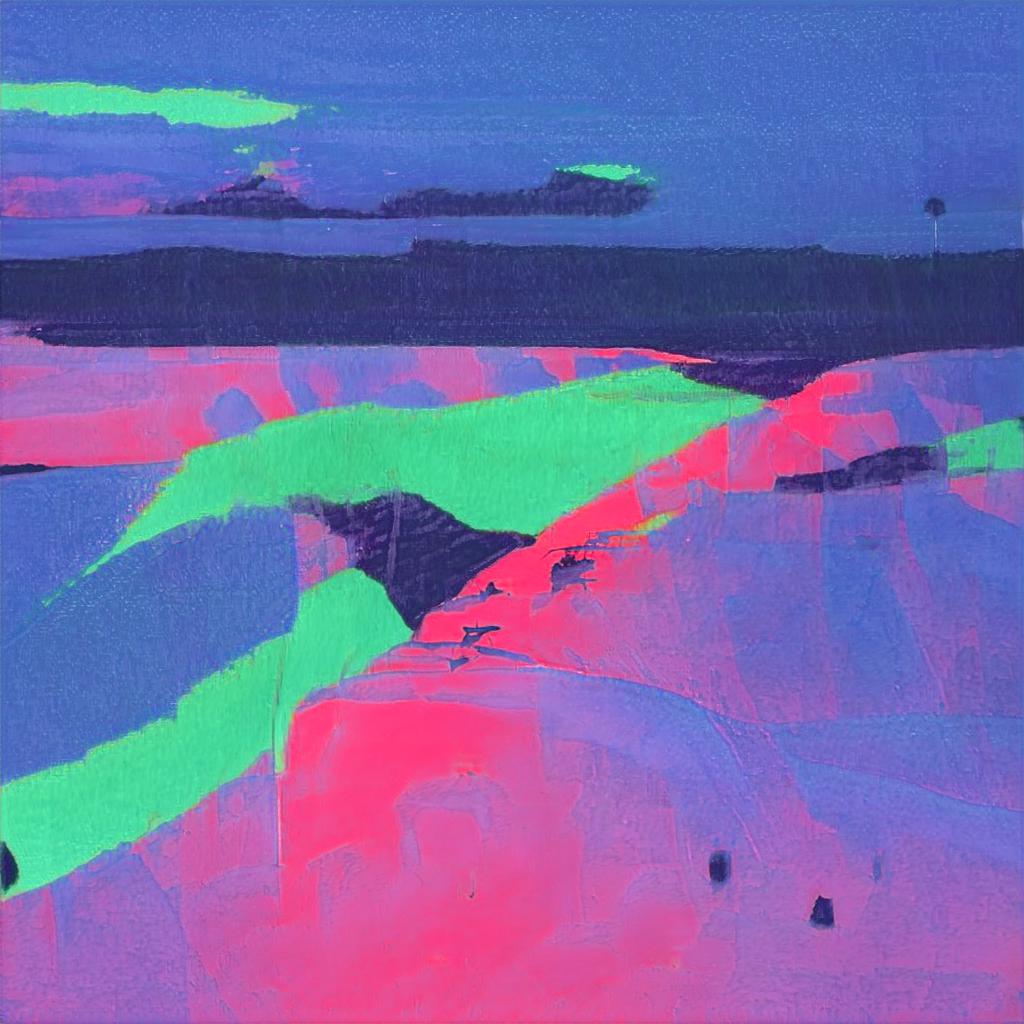 neon mountain