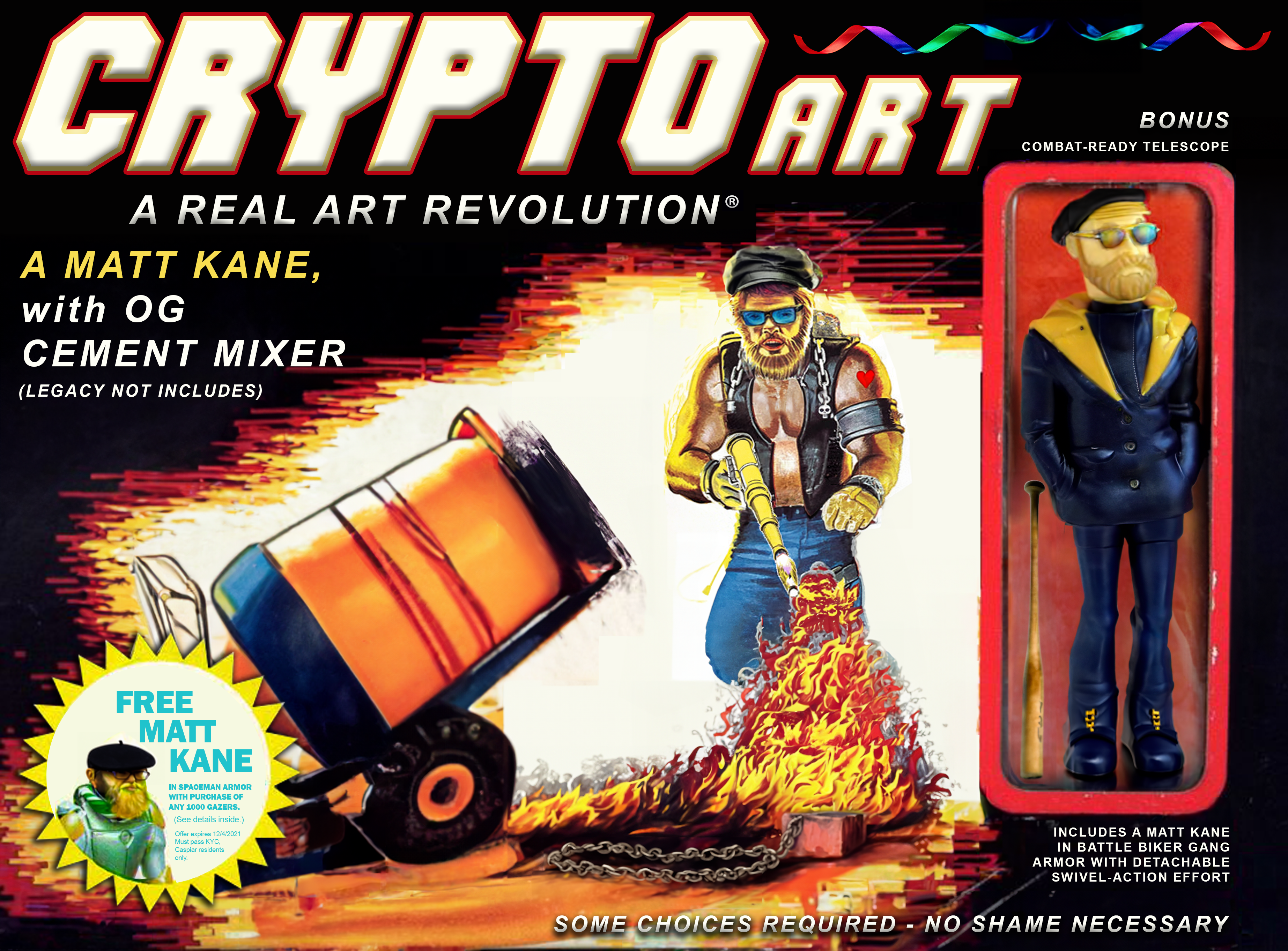 A MATT KANE Action Figure with OG Cement Mixer