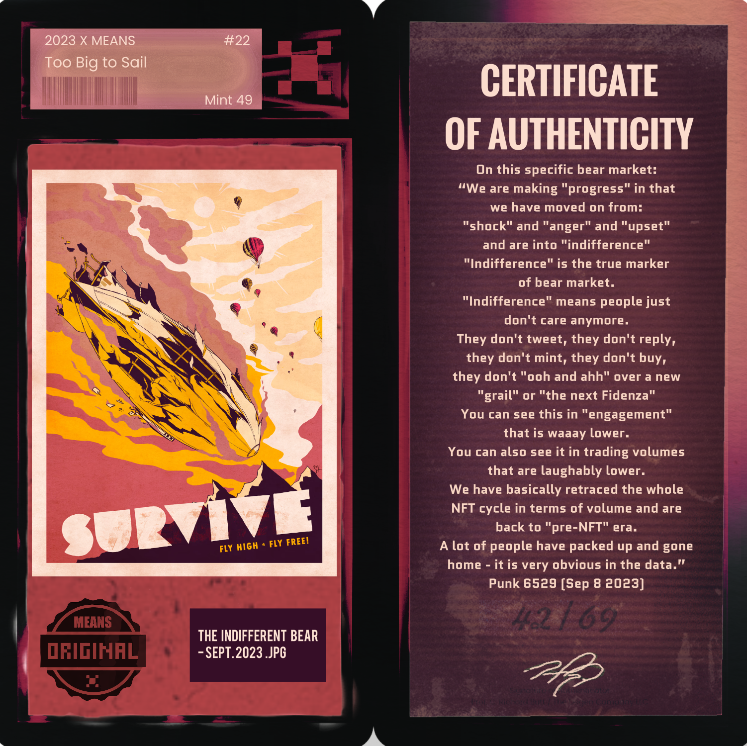 The Indifferent Bear - Sept. 2023