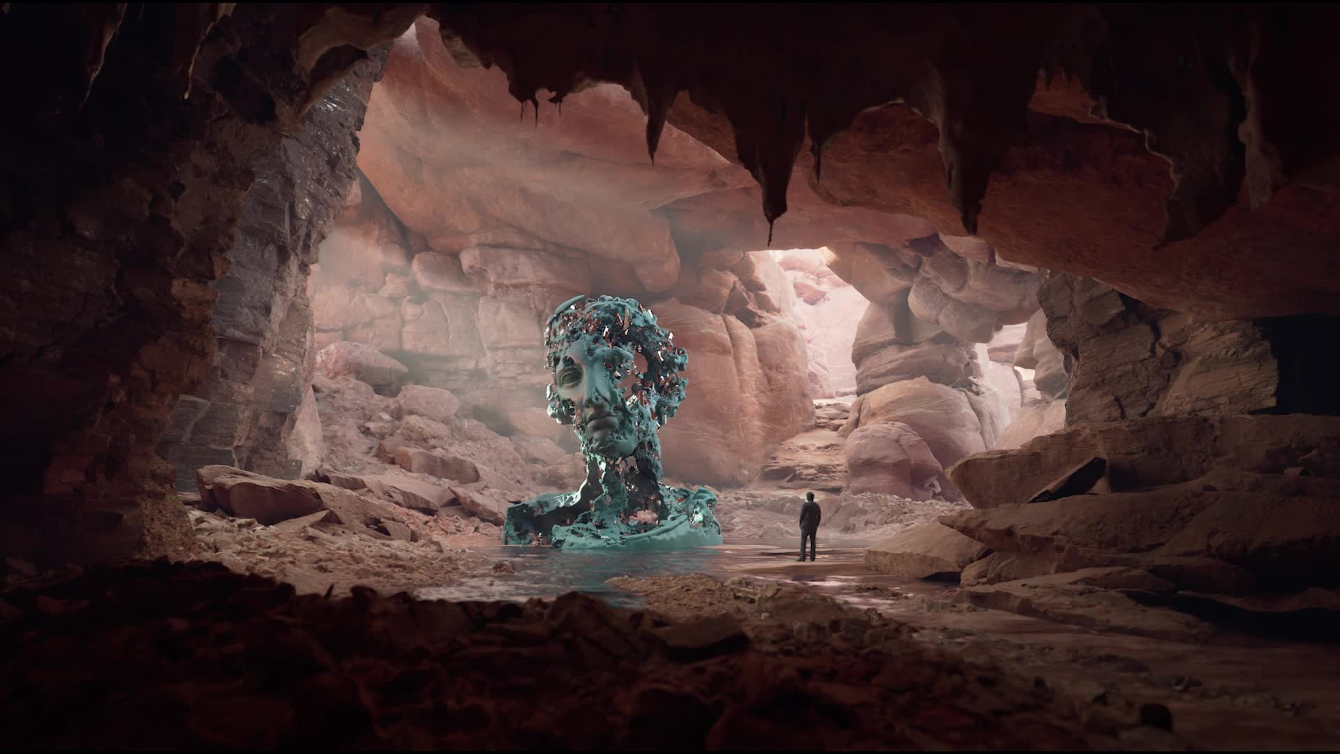 Eroding and Reforming Bust of Melpomene (Martian Day) #76/150