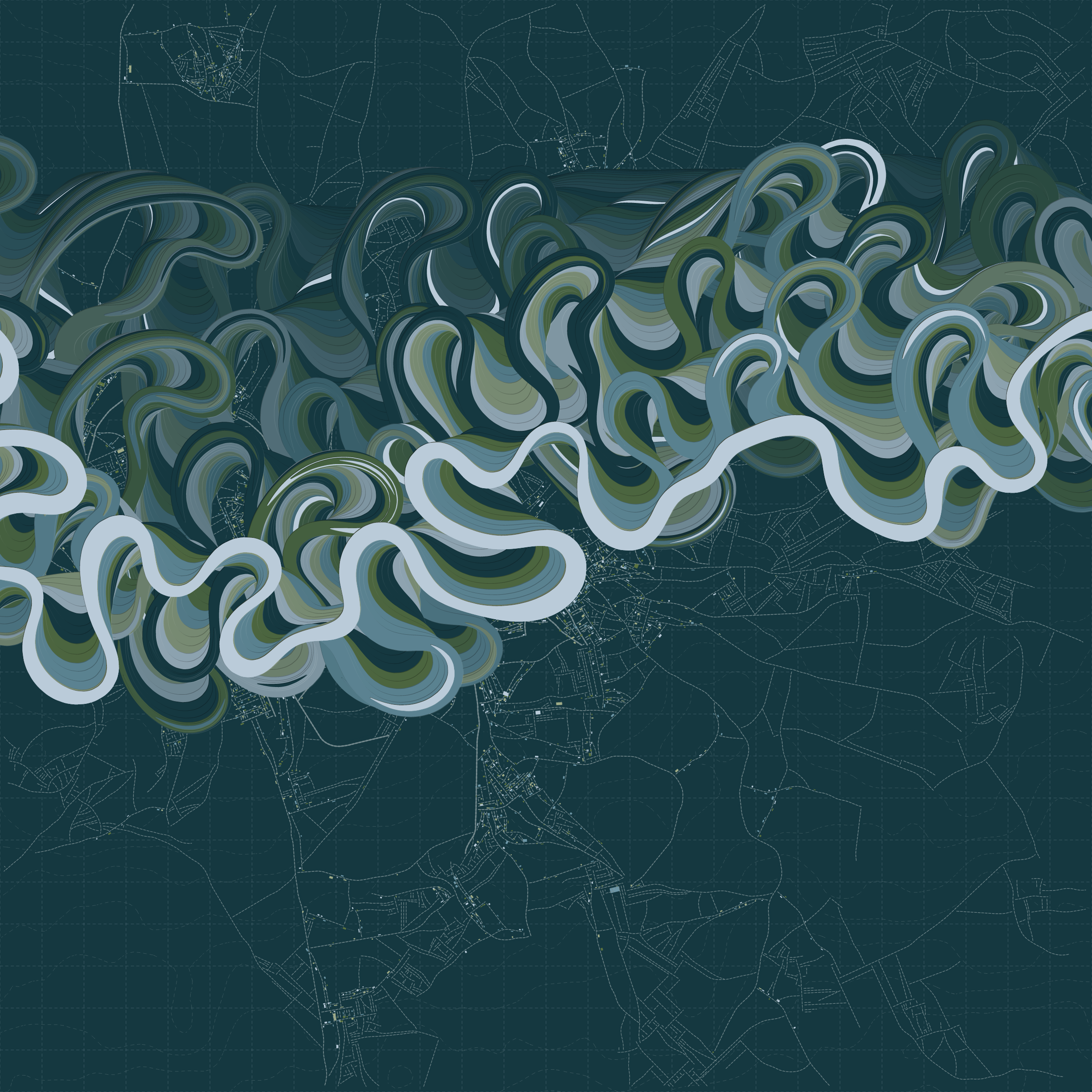 Ancient Courses of Fictional Rivers #56