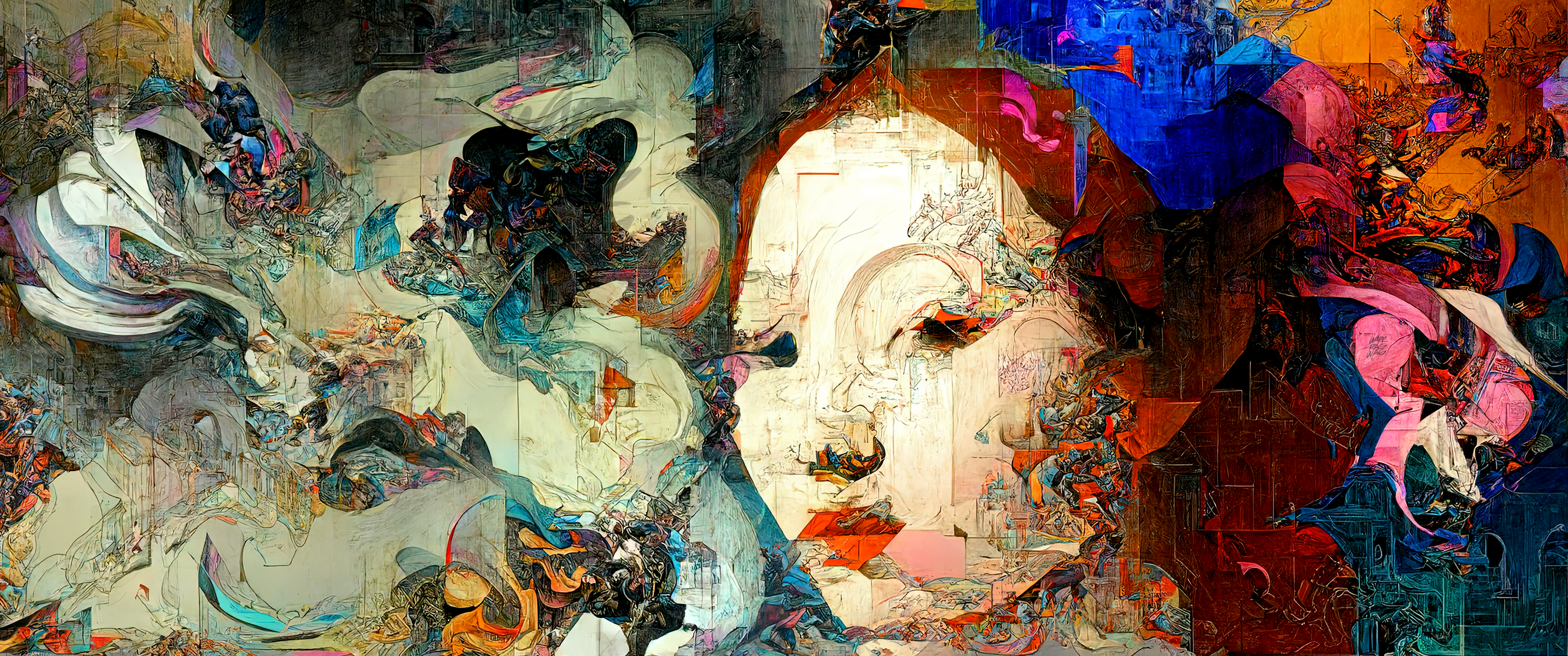 A face in an artificial dream 10