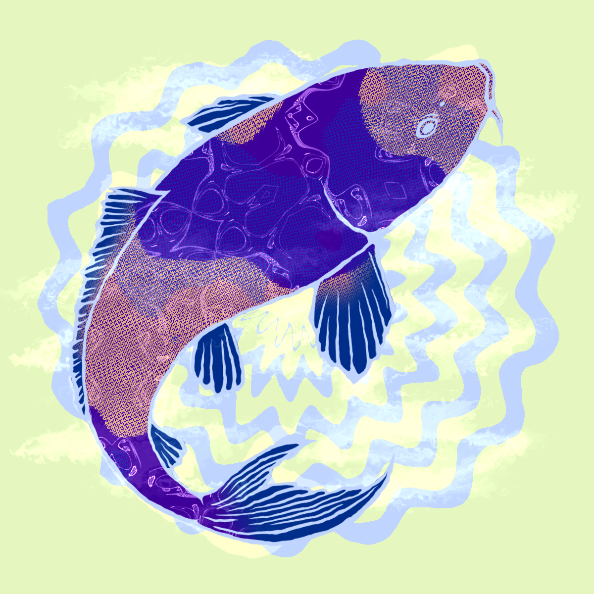 Generative patterns "NISHIKIGOI" #9883