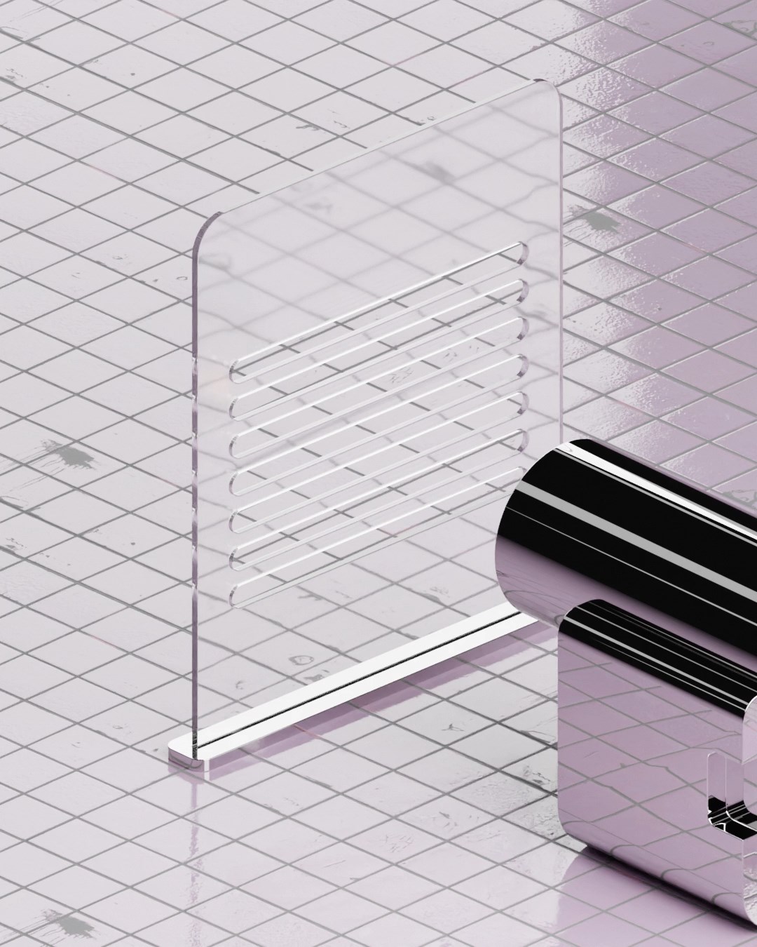 Pink tiles, a closer look
