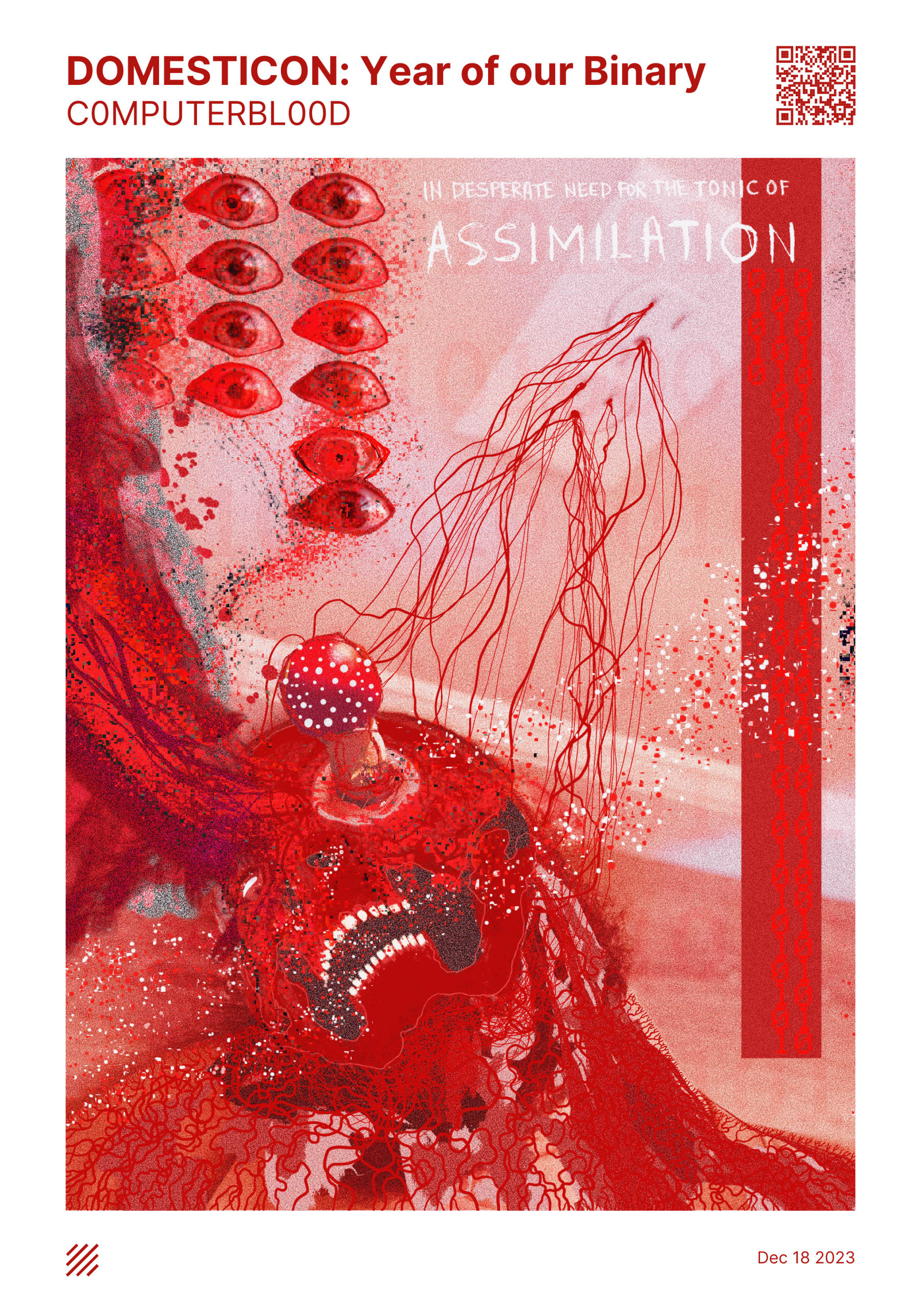 C0MPUTER BL00D DOMESTICON: Year of our Binary v.001 (Self Portrait) by C0MPUTERBL00D_Whalesink