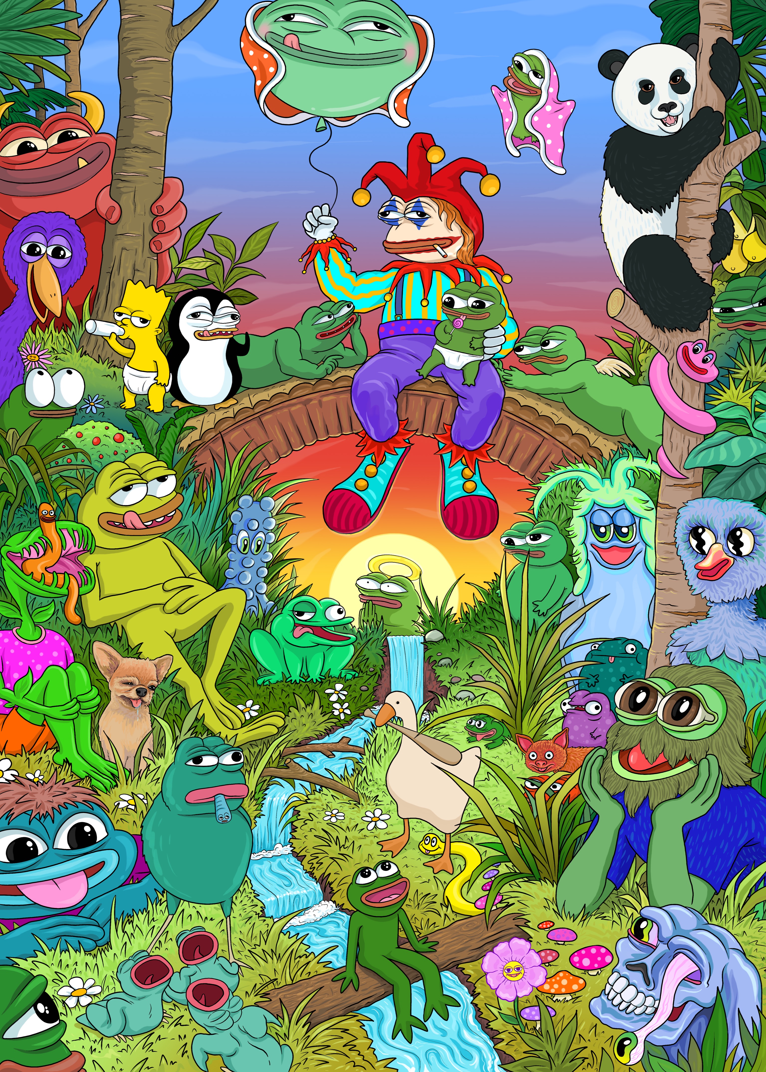 Friends Meeting at Sunset