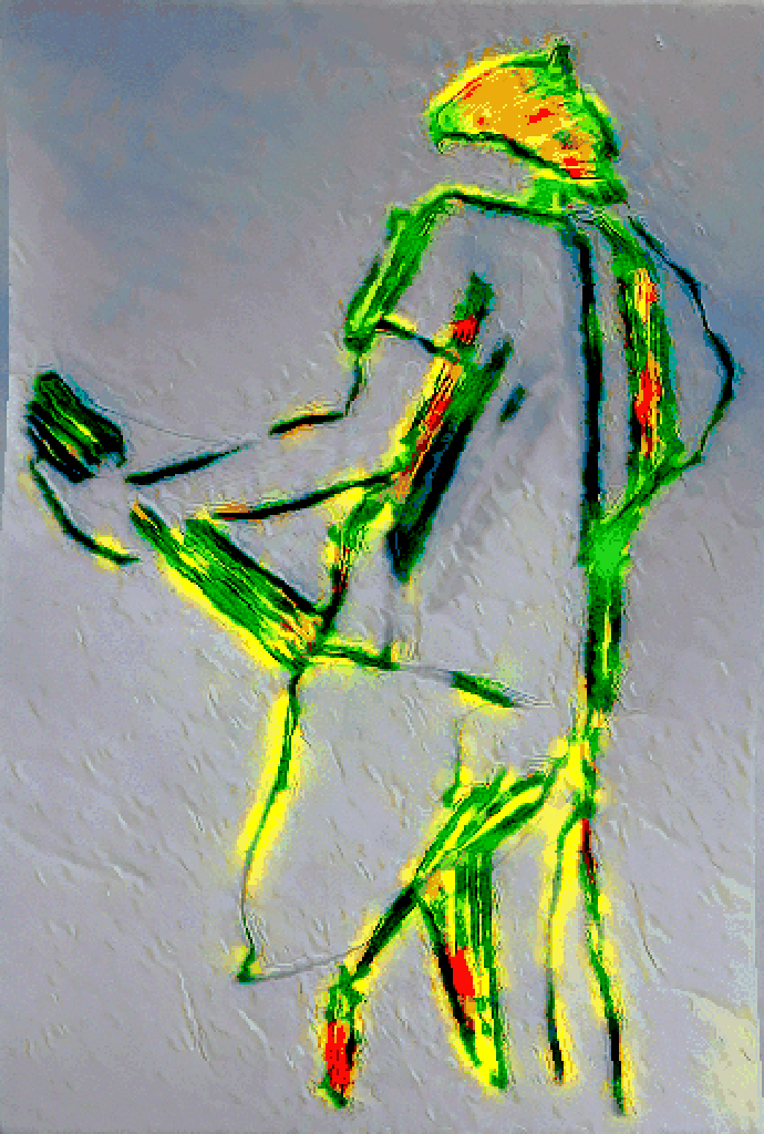 Electric guitar player