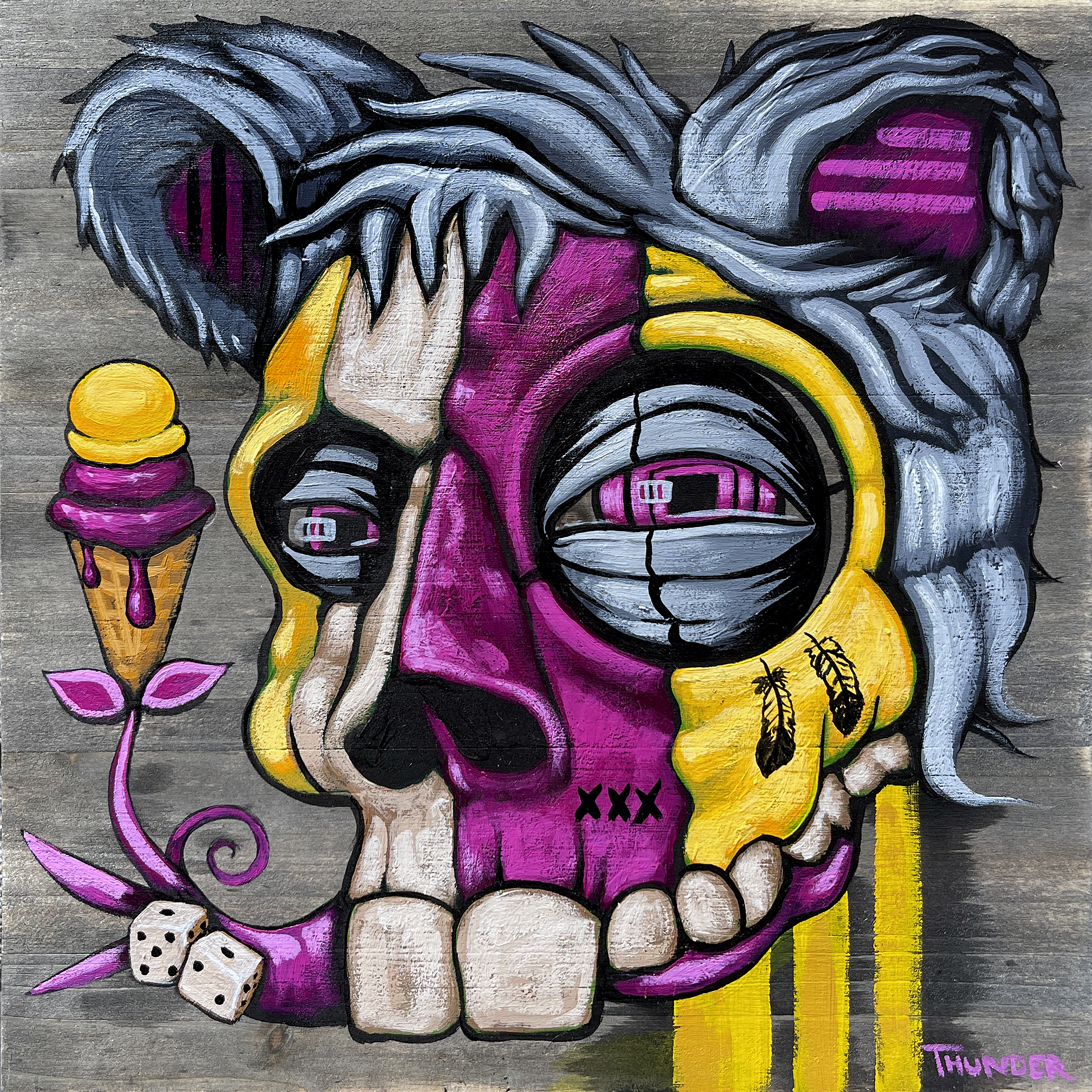 Bear with Rabbit Skull 3 #7/15